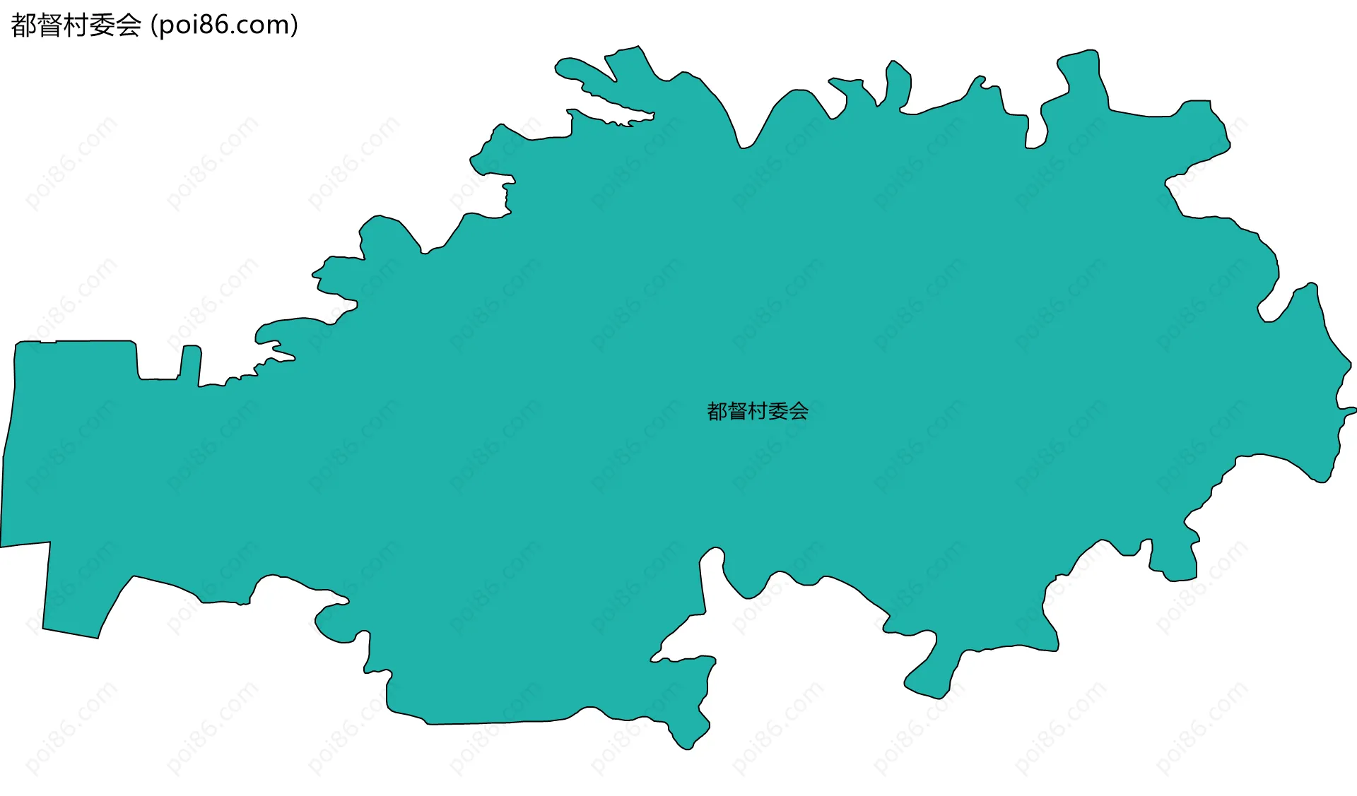 都督村委会边界地图