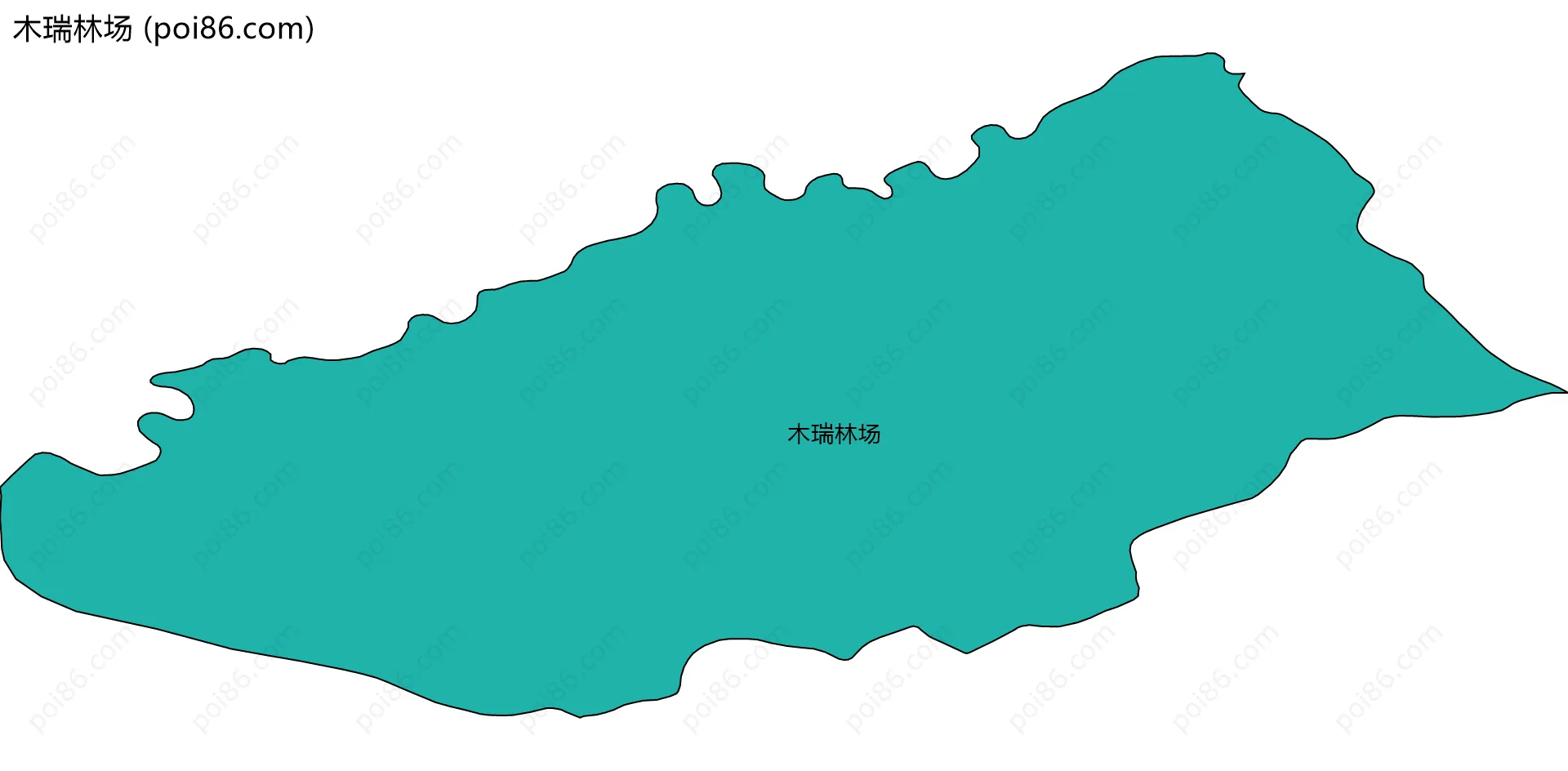 木瑞林场边界地图