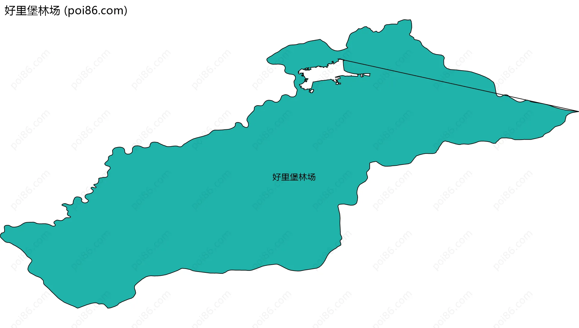 好里堡林场边界地图