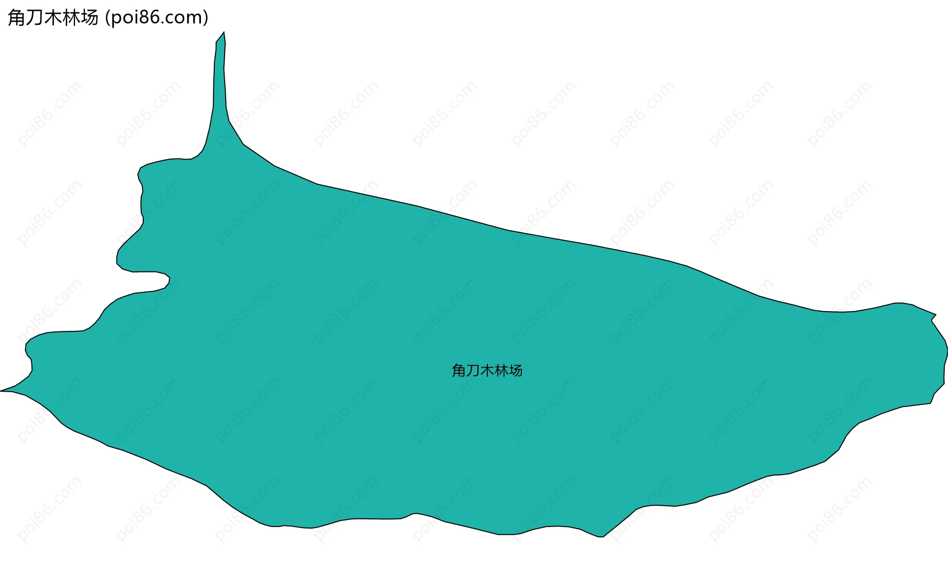 角刀木林场边界地图