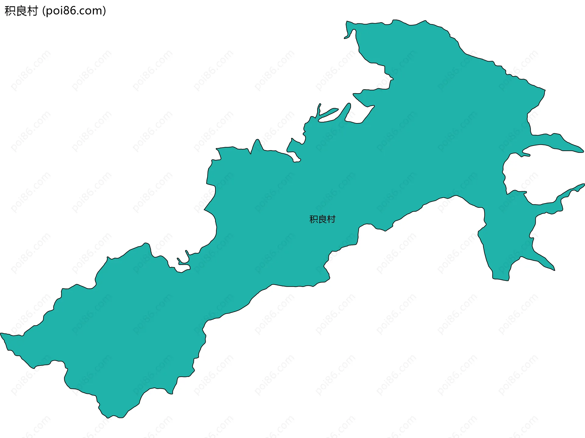 积良村边界地图