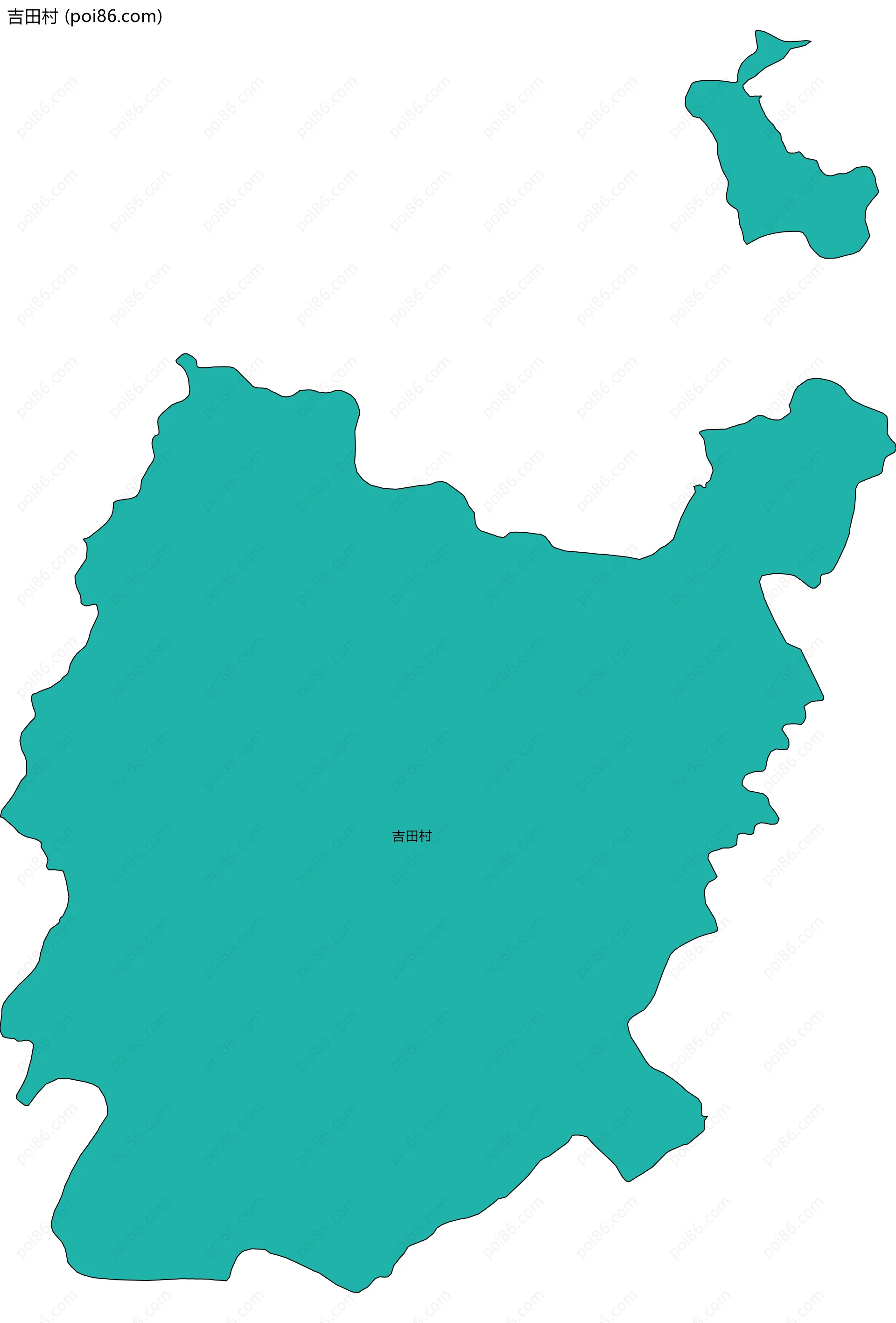 吉田村边界地图