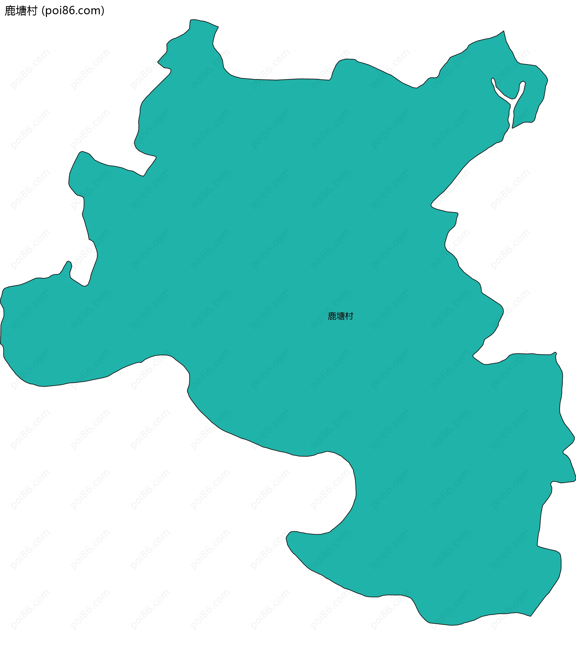 鹿塘村边界地图