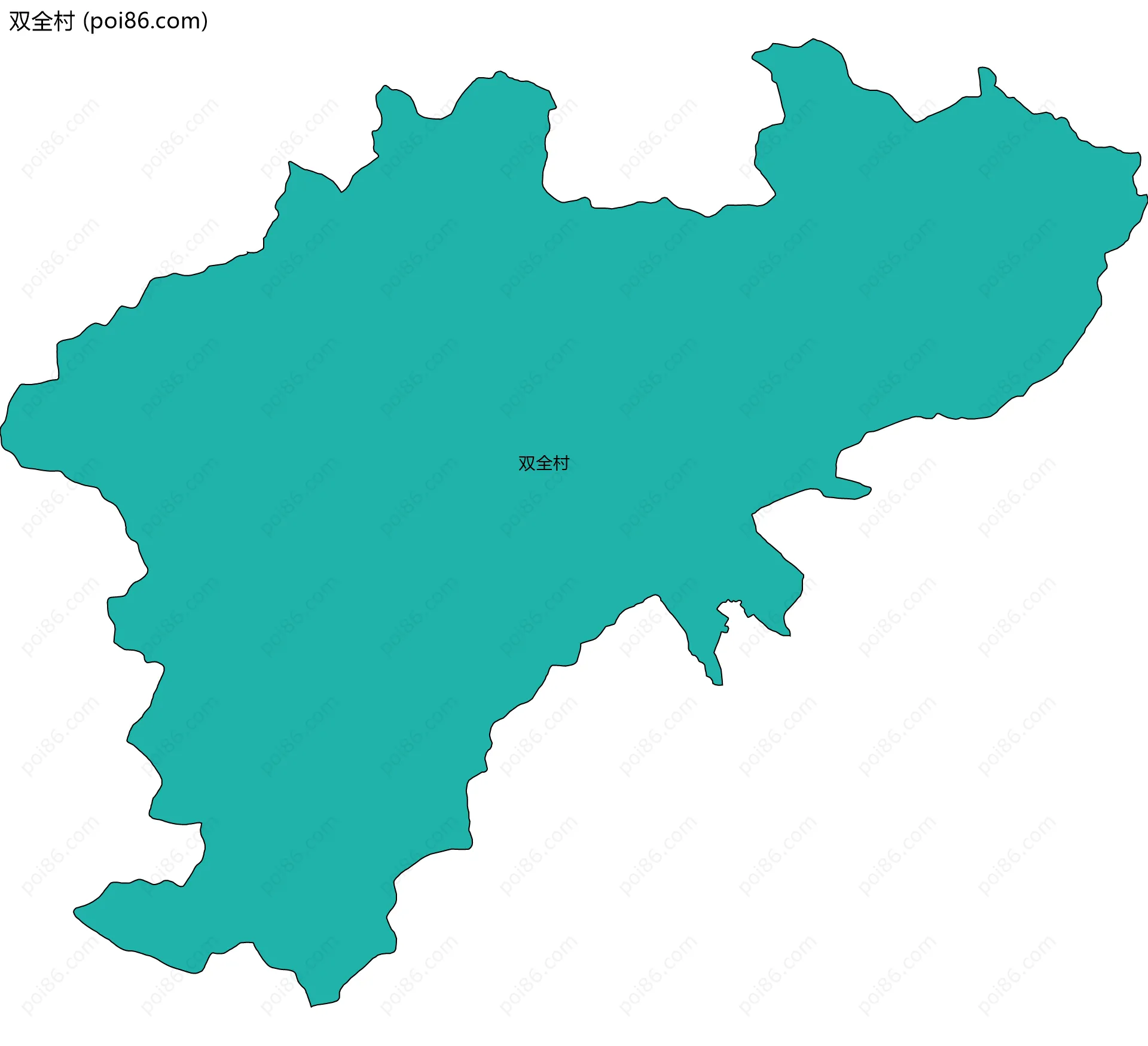 双全村边界地图