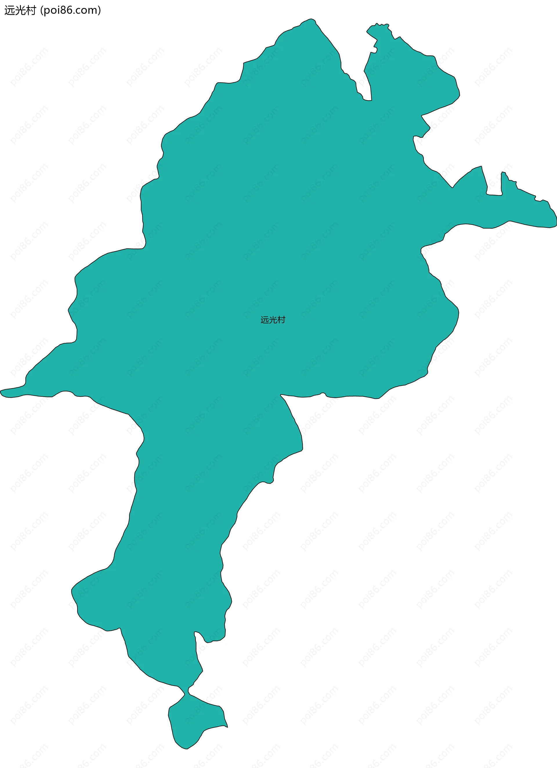 远光村边界地图