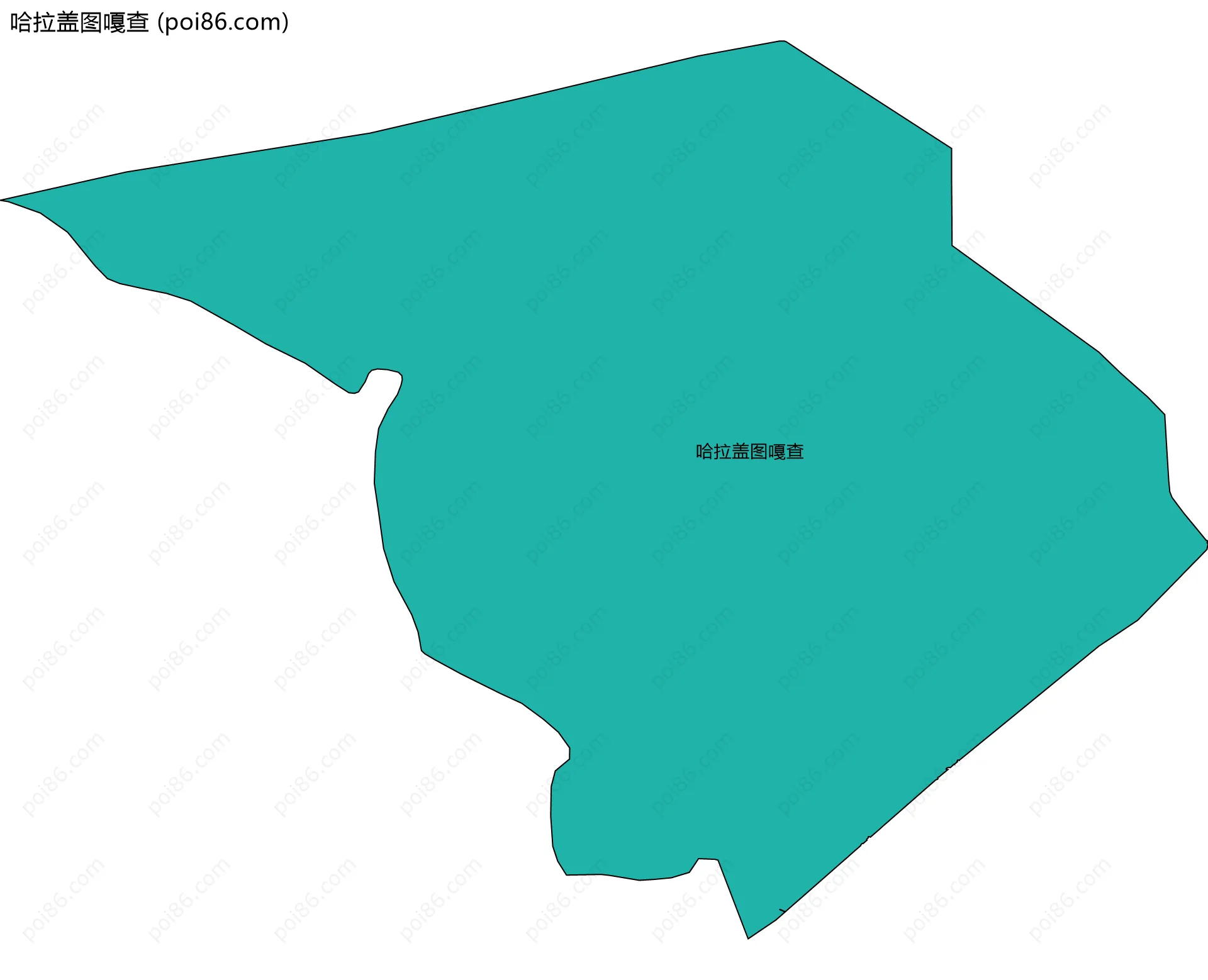 哈拉盖图嘎查边界地图