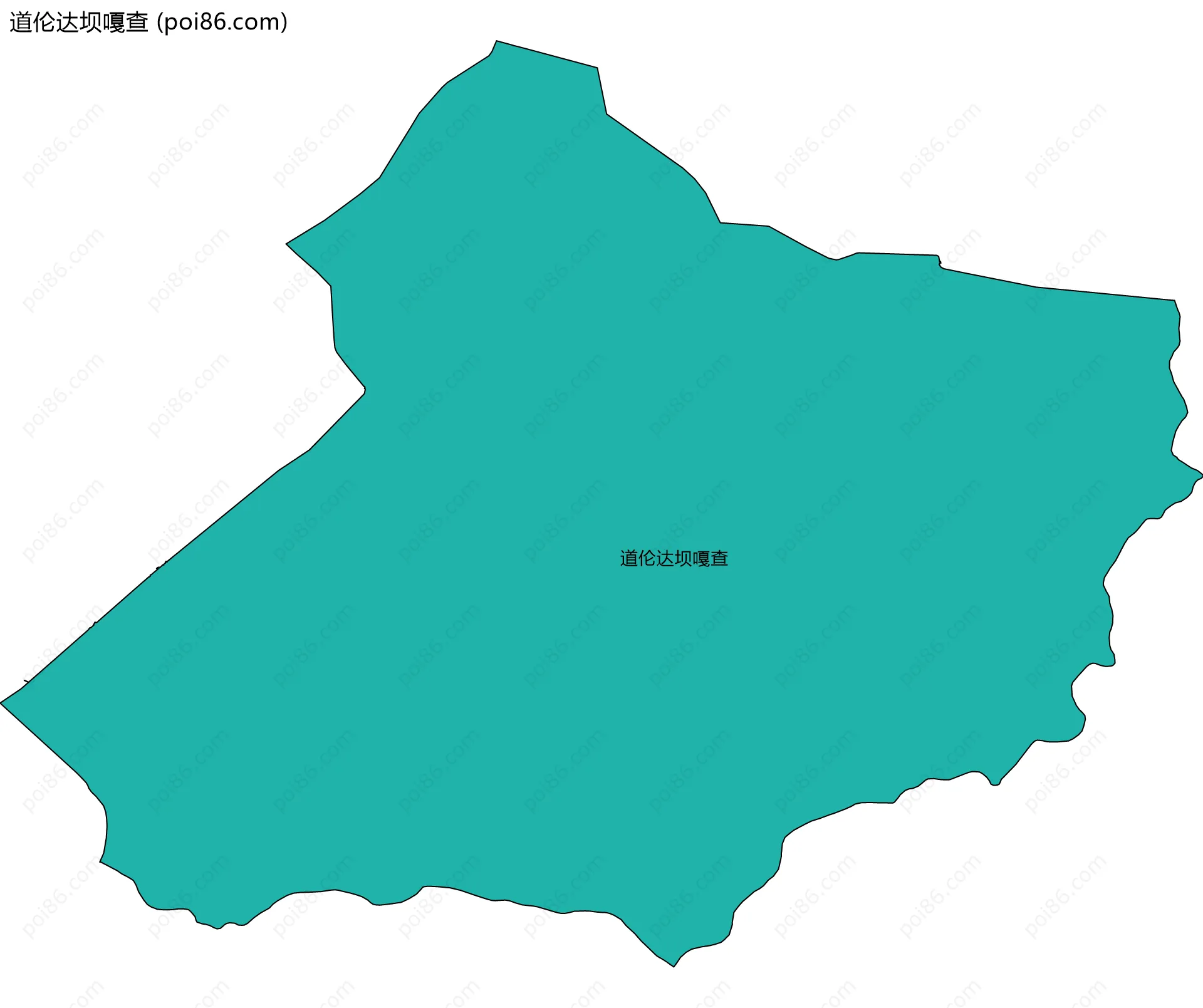 道伦达坝嘎查边界地图