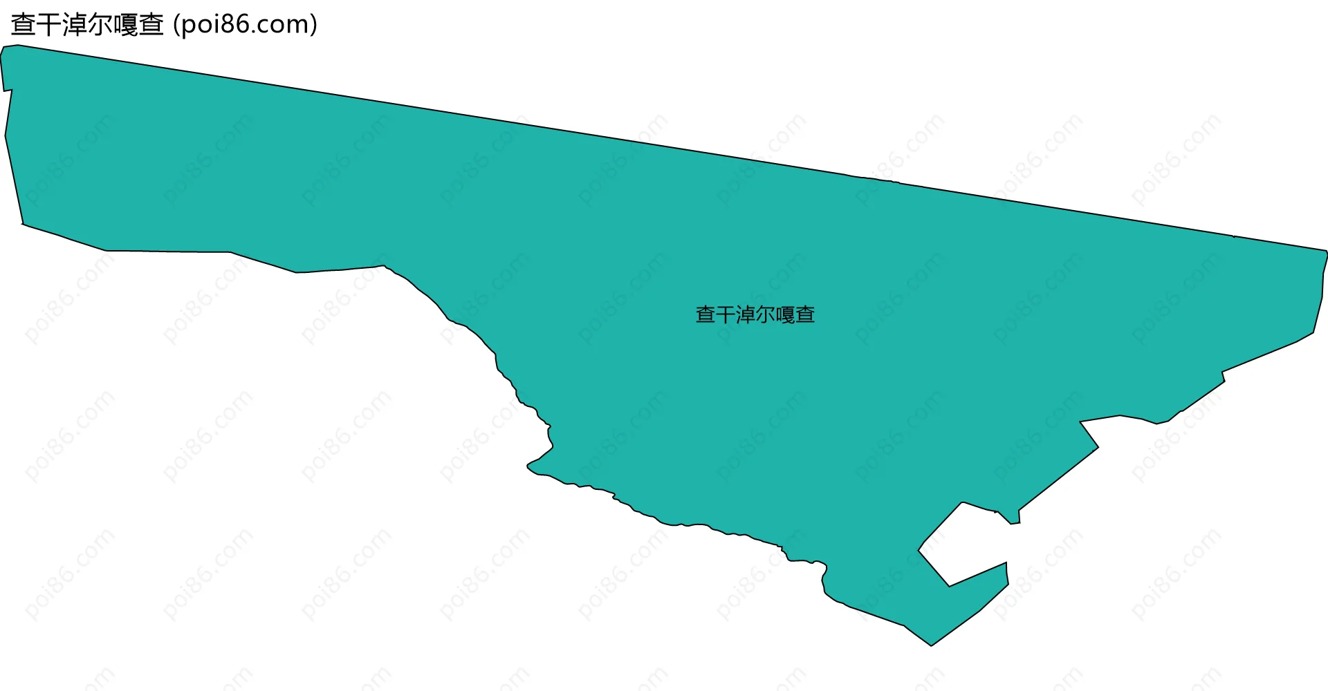 查干淖尔嘎查边界地图