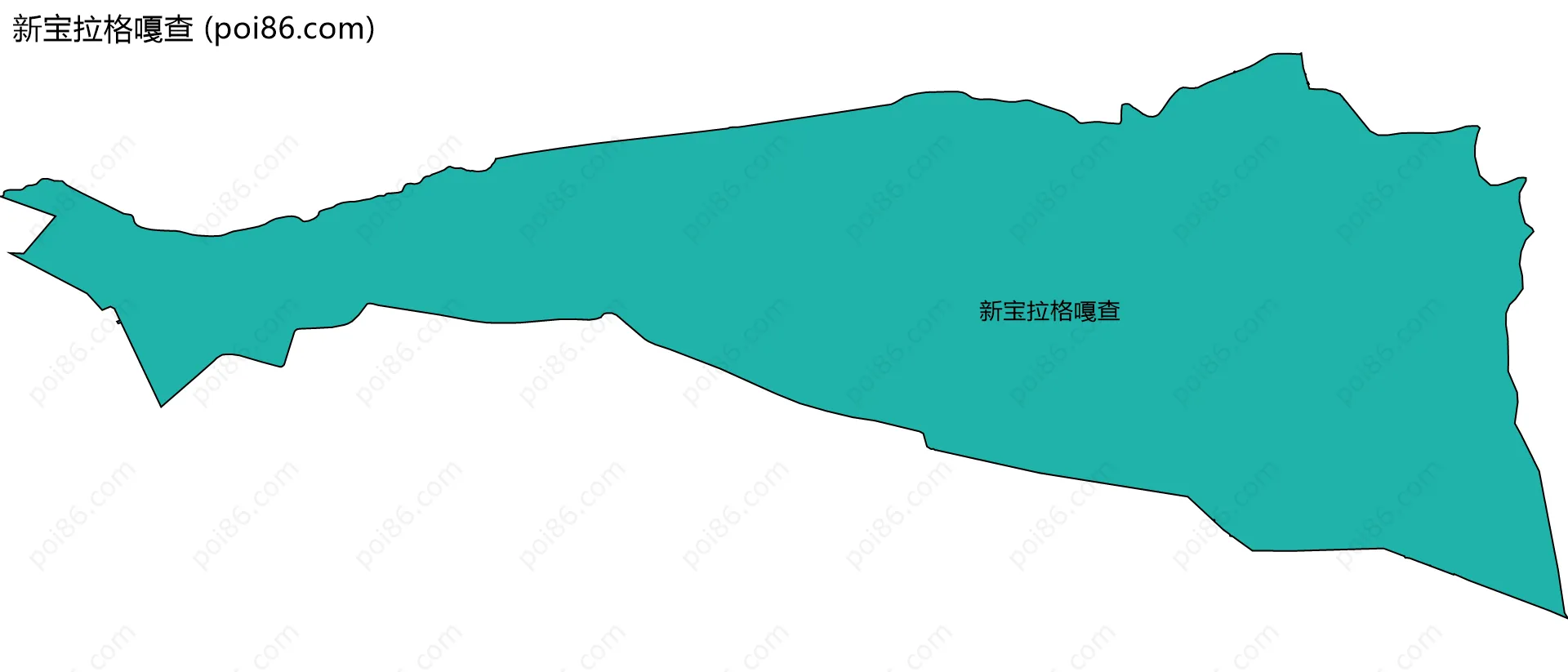 新宝拉格嘎查边界地图