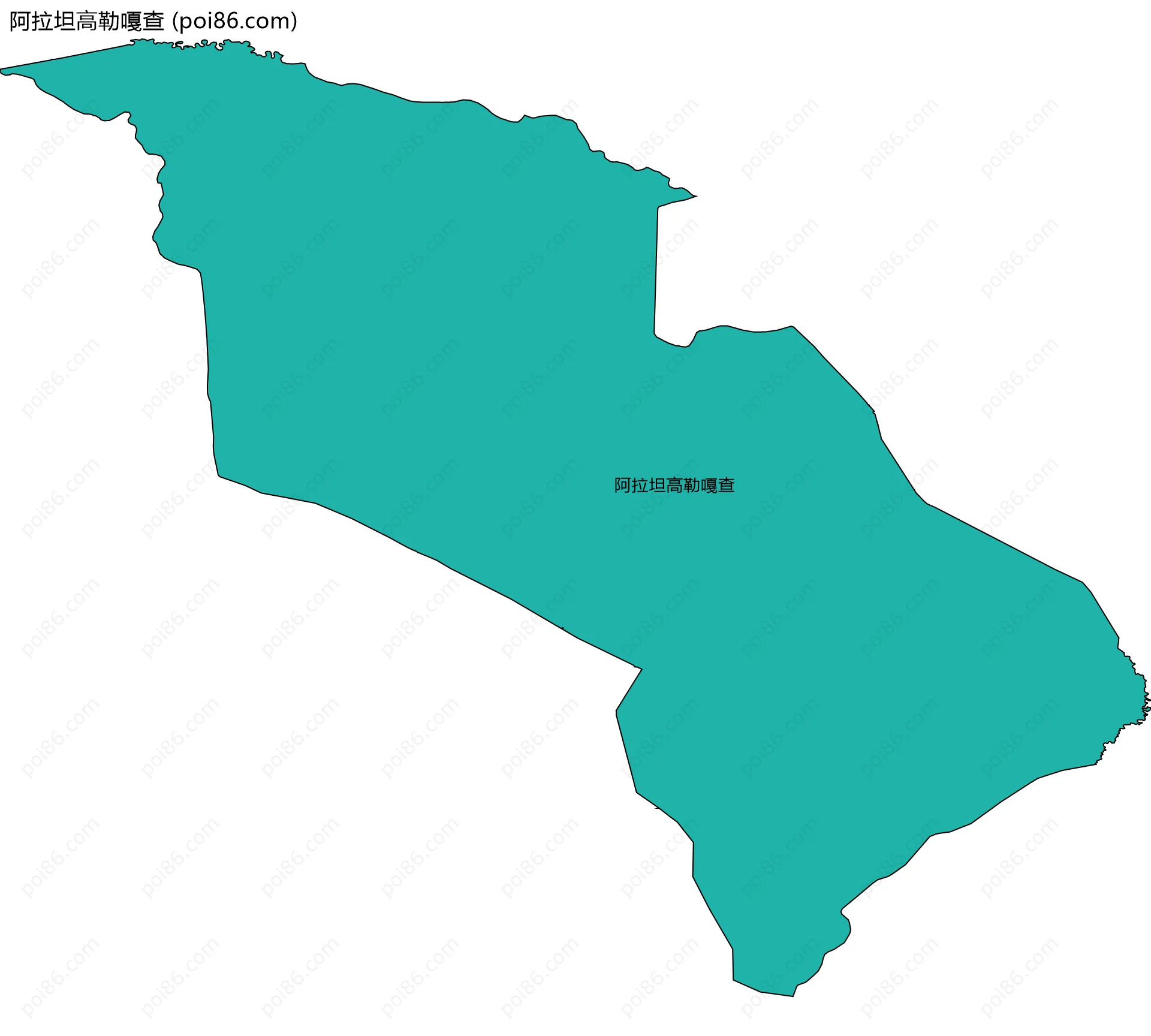 阿拉坦高勒嘎查边界地图