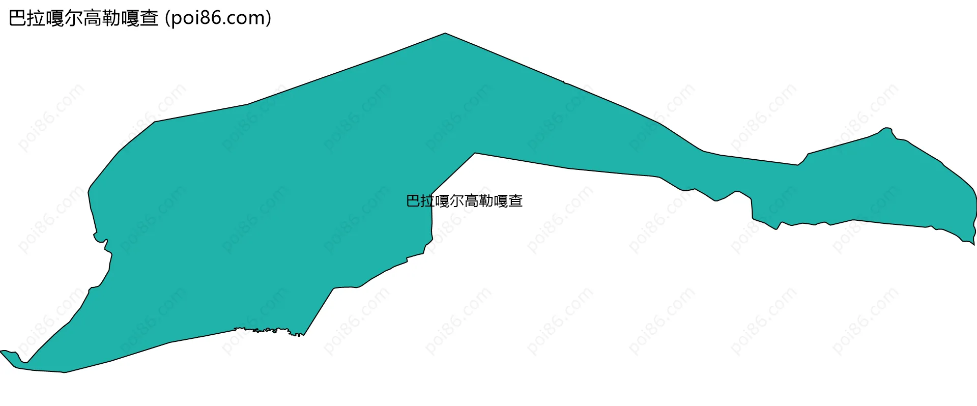 巴拉嘎尔高勒嘎查边界地图