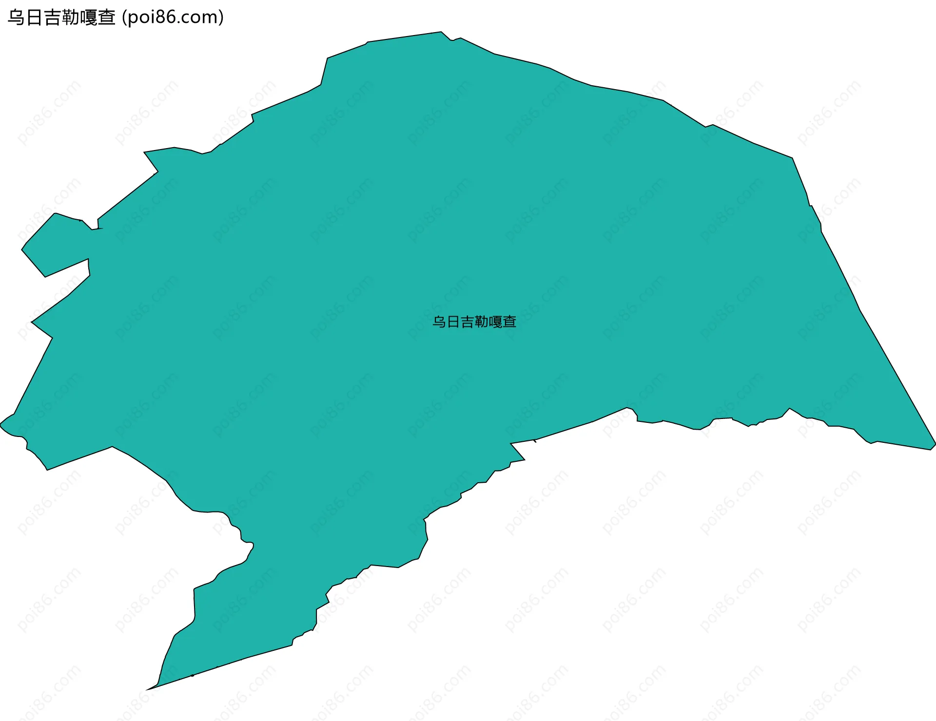 乌日吉勒嘎查边界地图