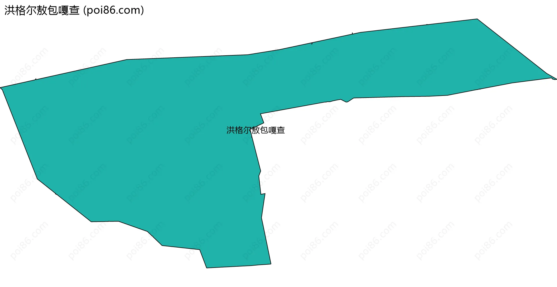 洪格尔敖包嘎查边界地图