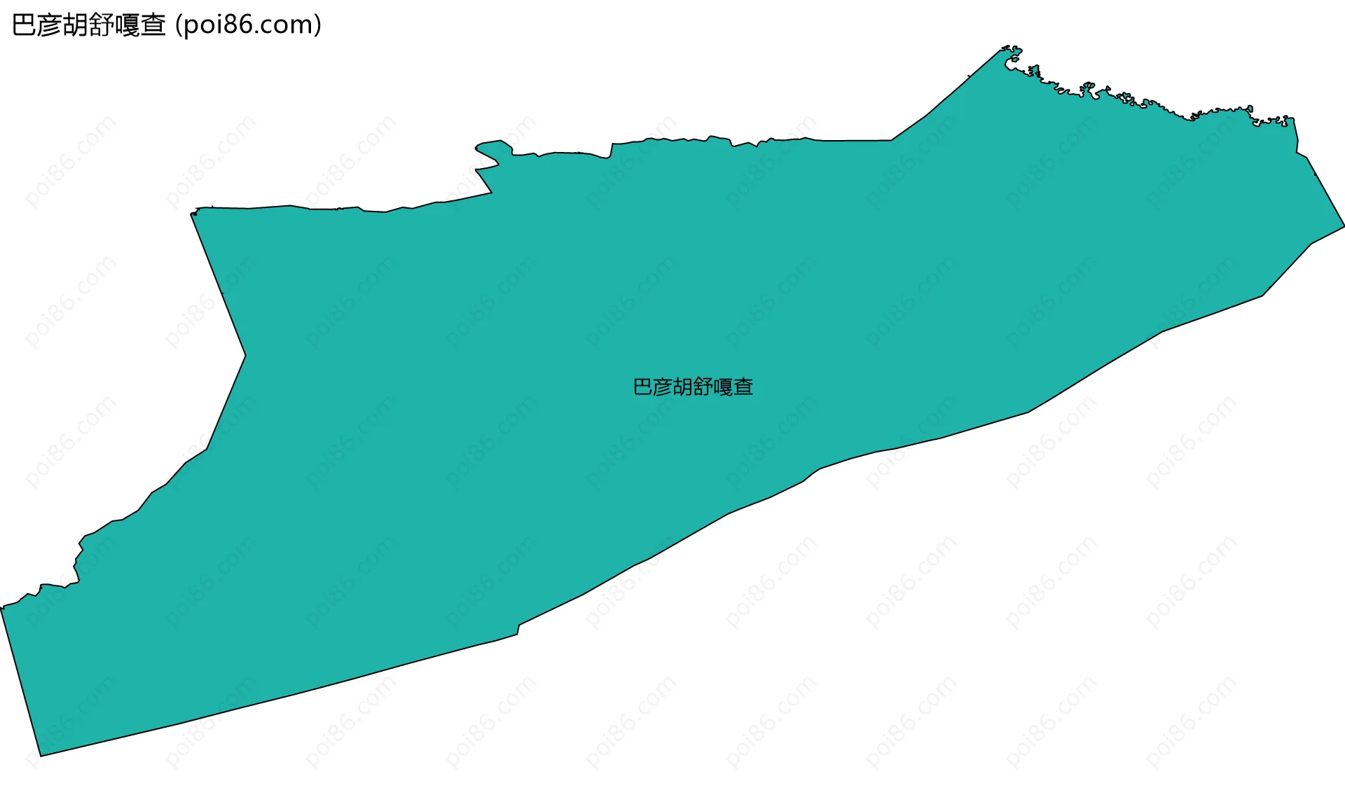 巴彦胡舒嘎查边界地图