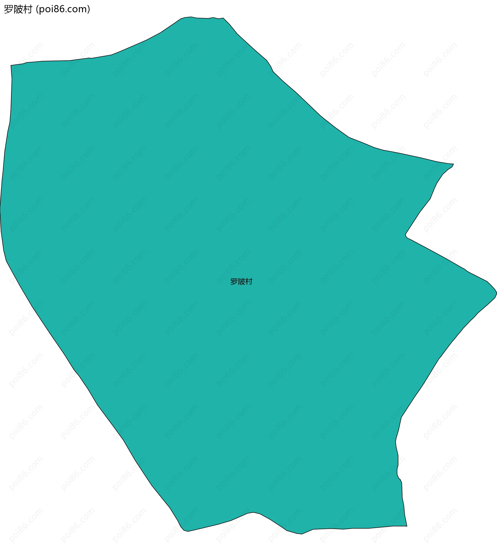 罗陂村边界地图