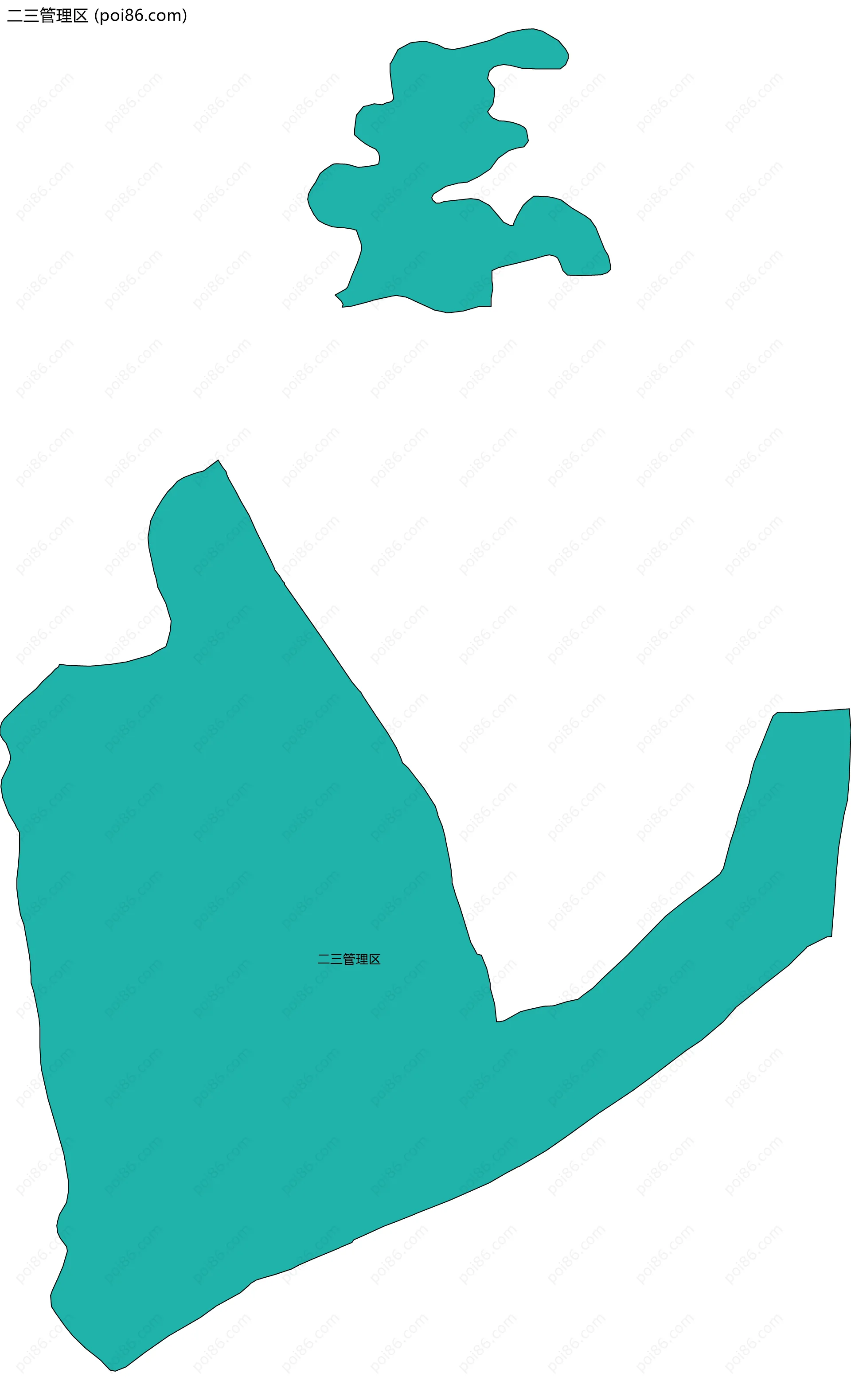 二三管理区边界地图