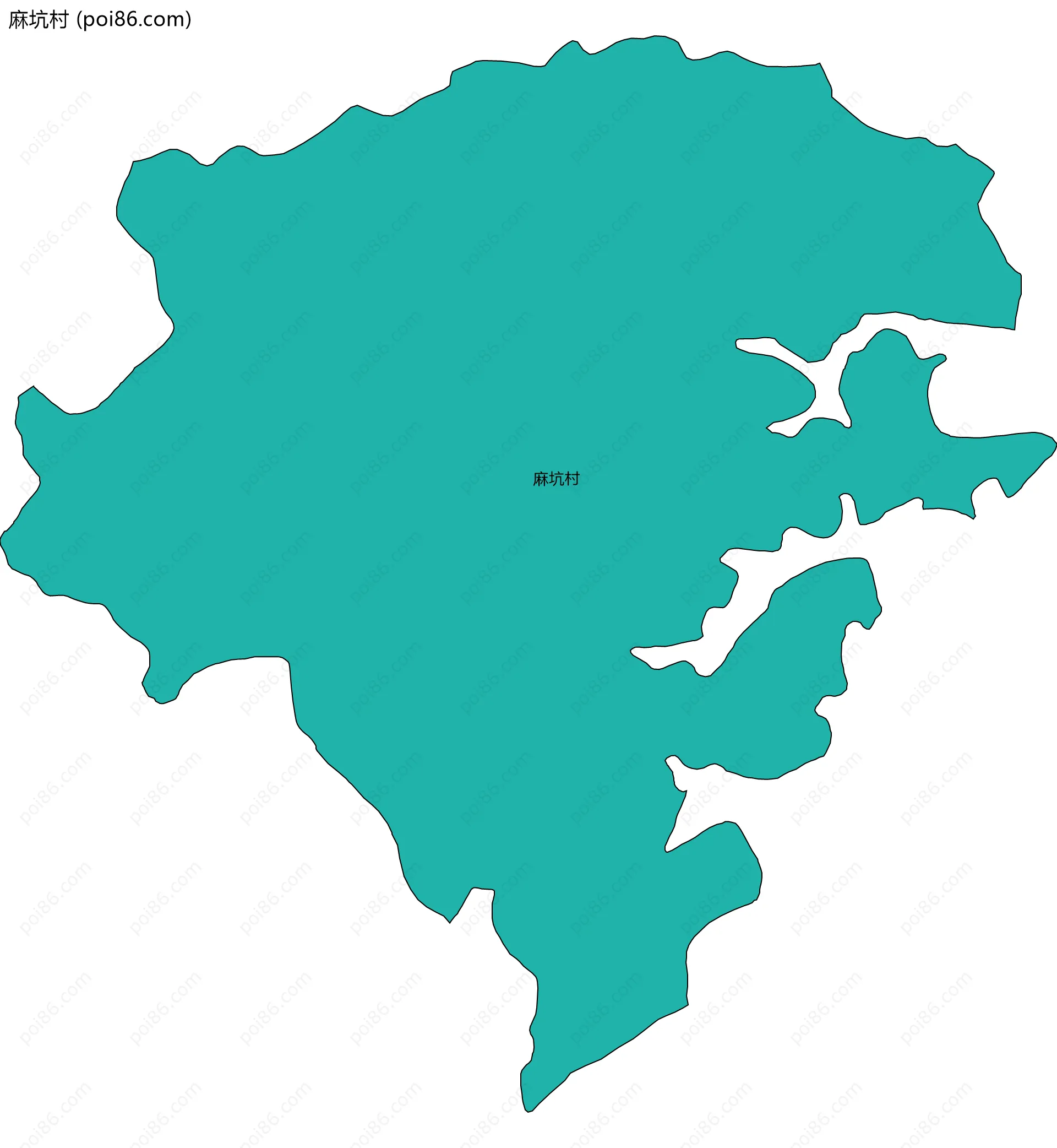 麻坑村边界地图