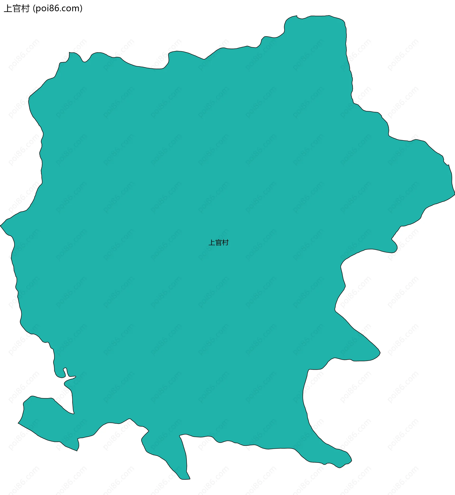 上官村边界地图