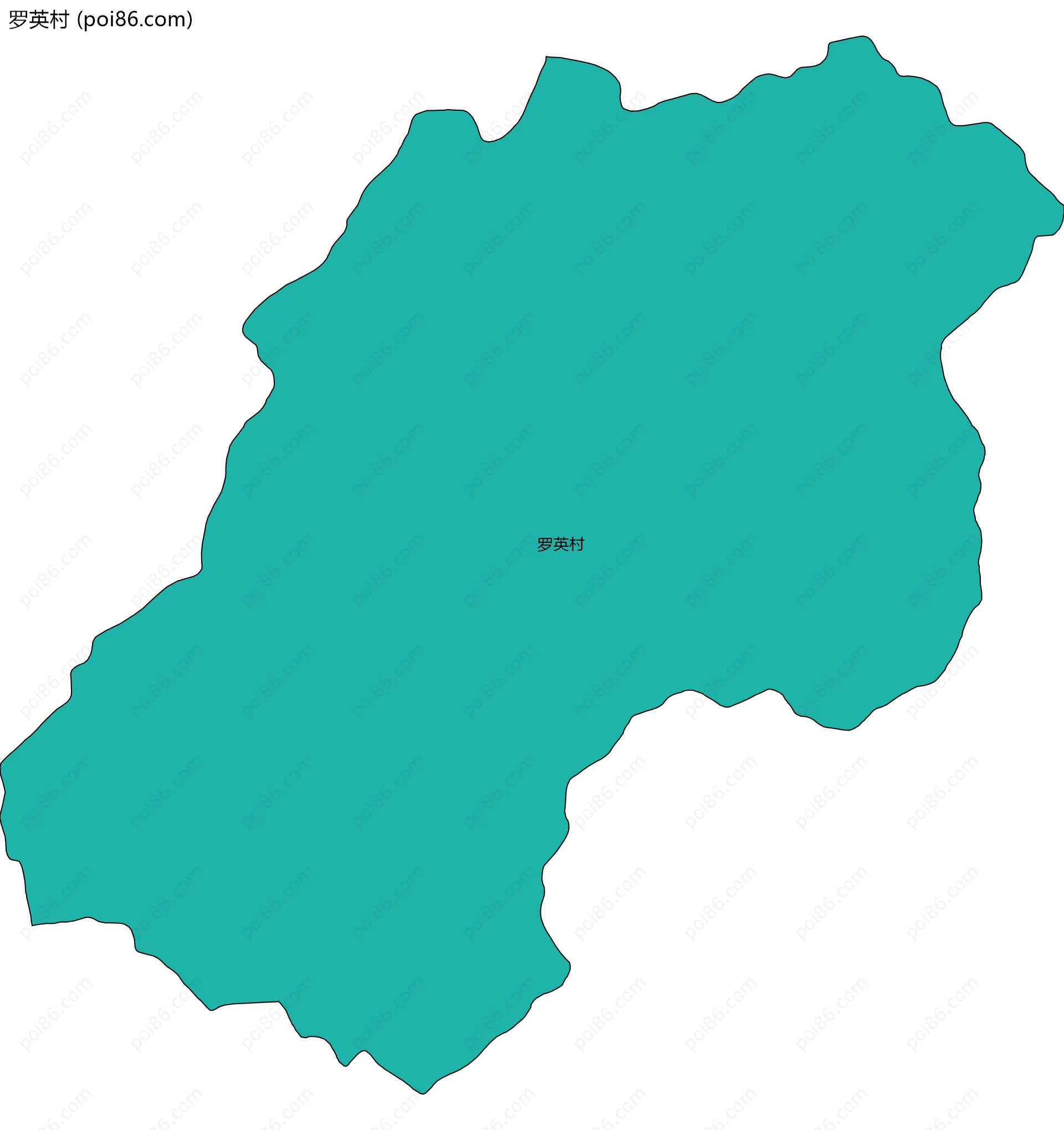 罗英村边界地图