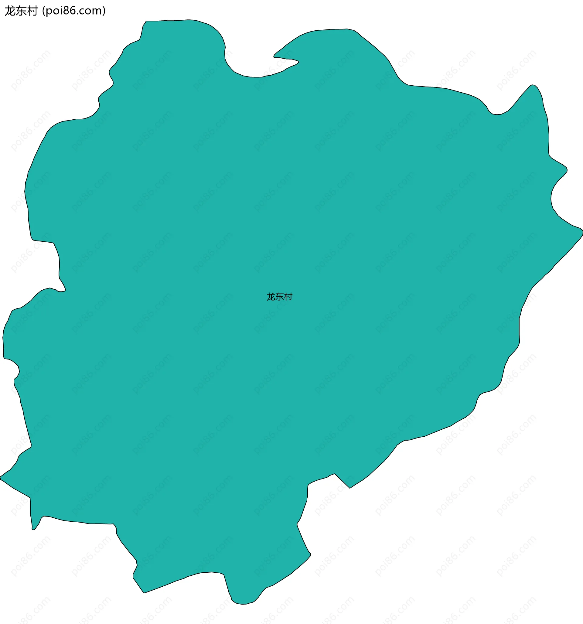 龙东村边界地图