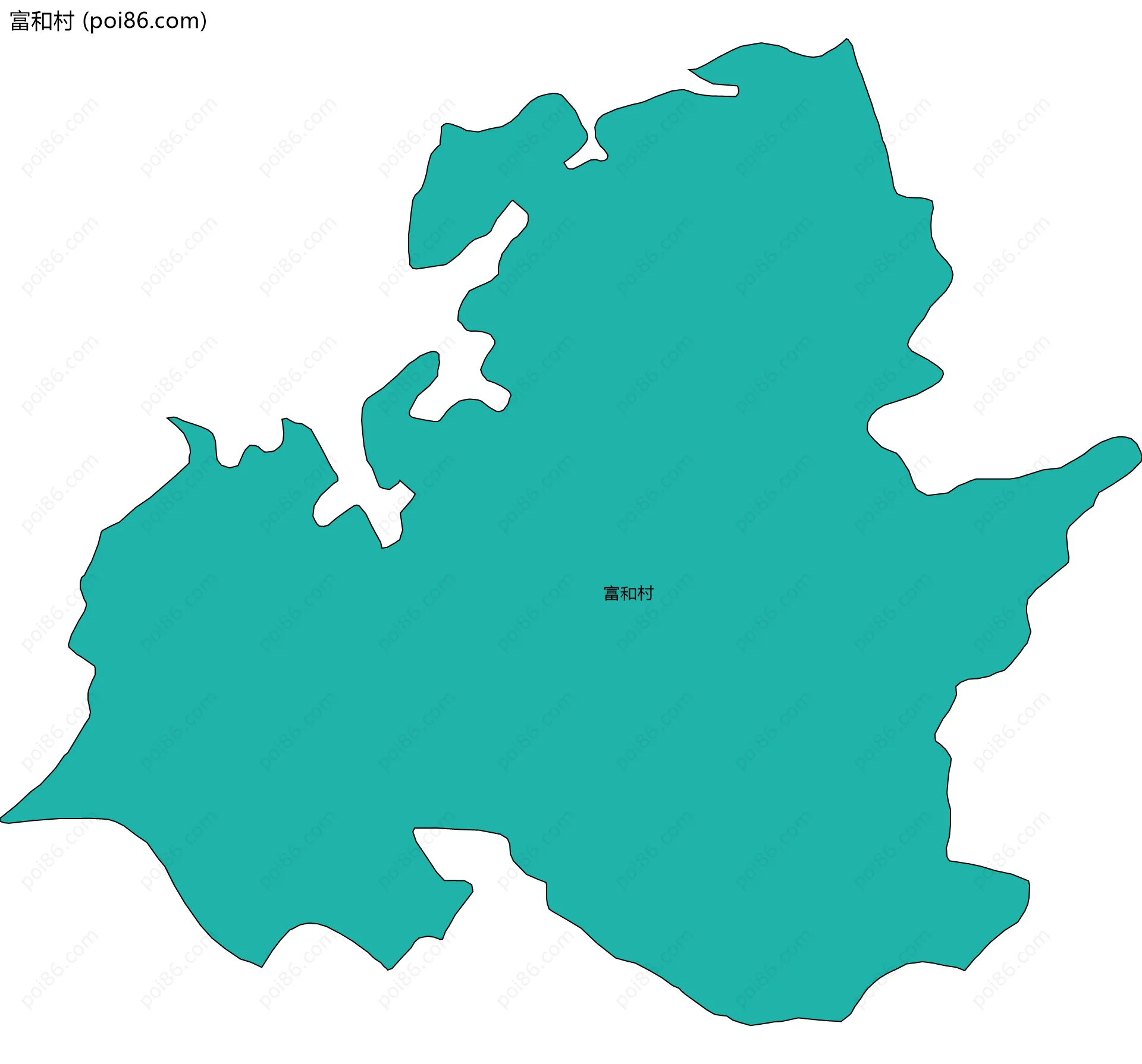 富和村边界地图