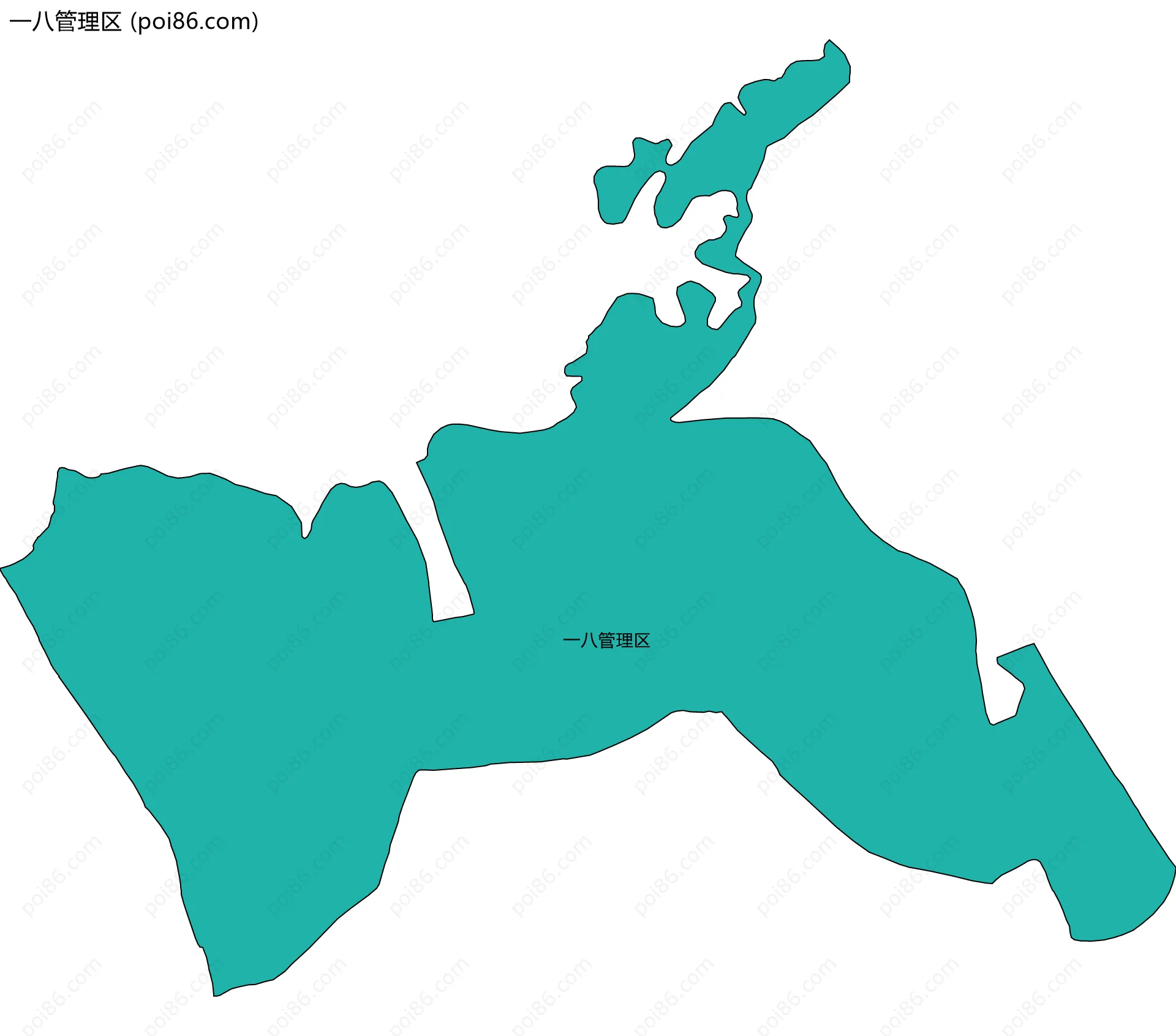 一八管理区边界地图