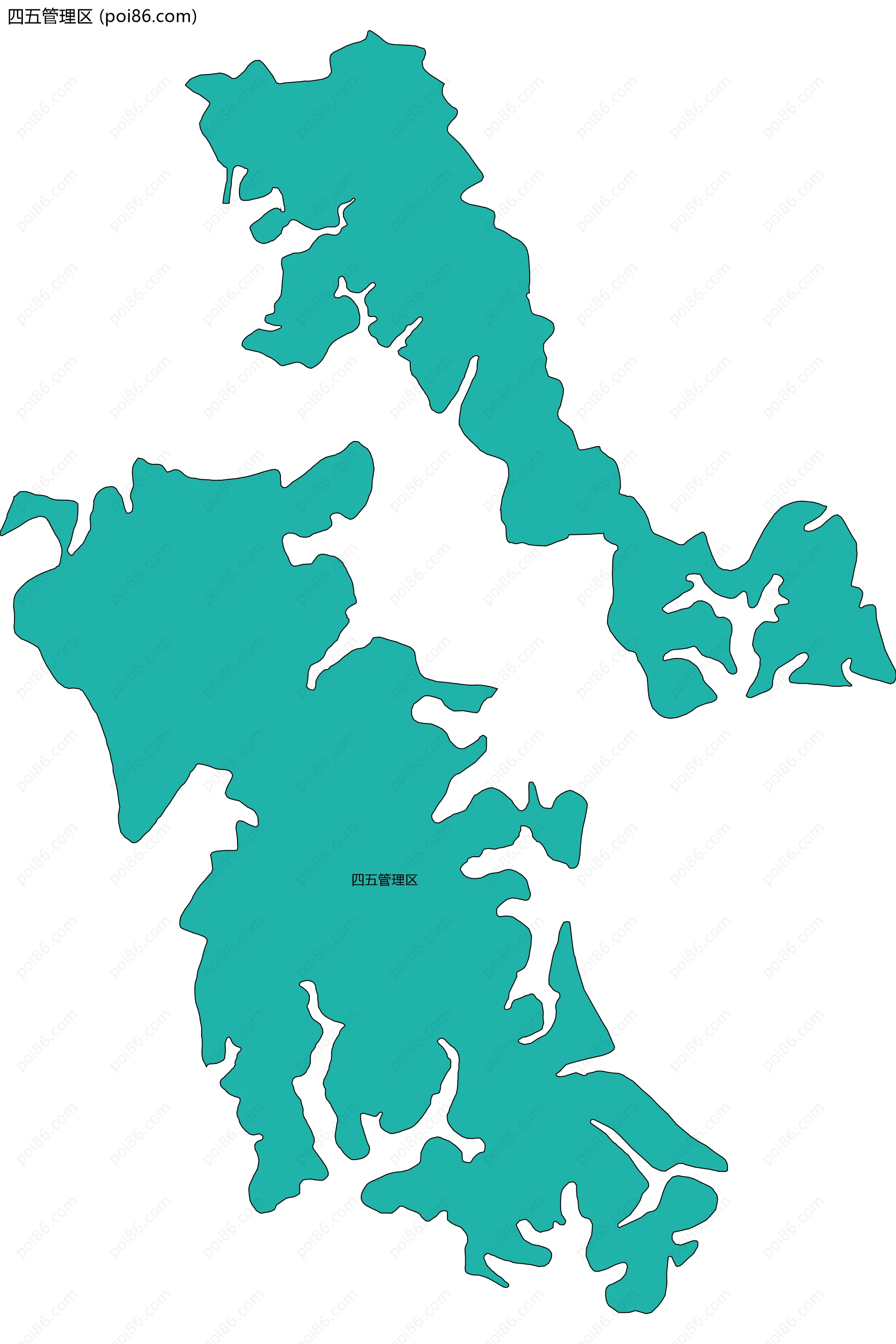 四五管理区边界地图