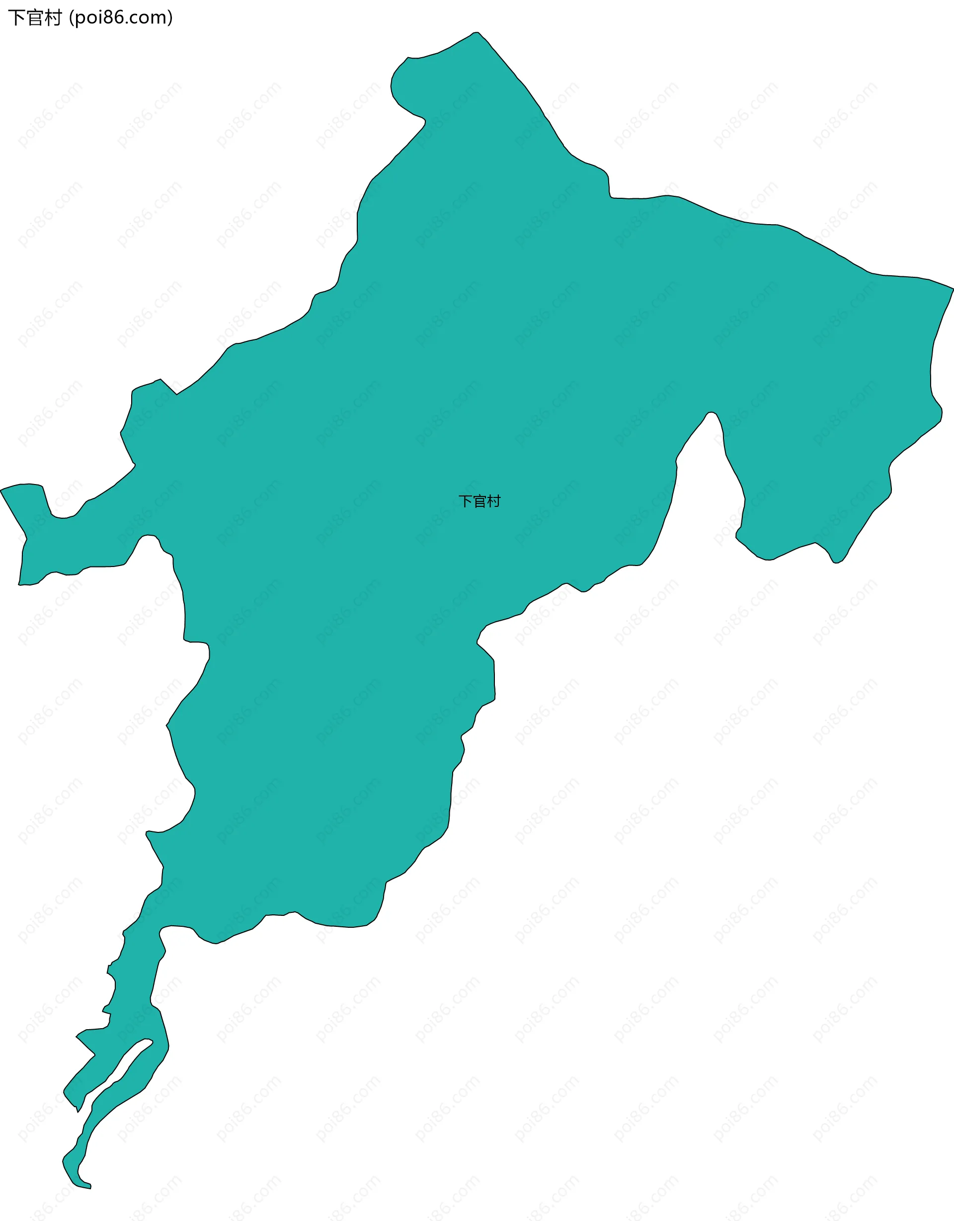 下官村边界地图