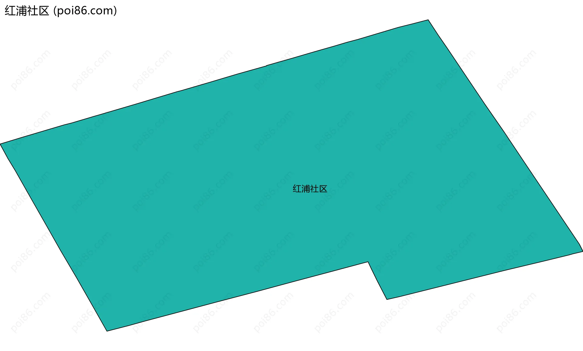 红浦社区边界地图