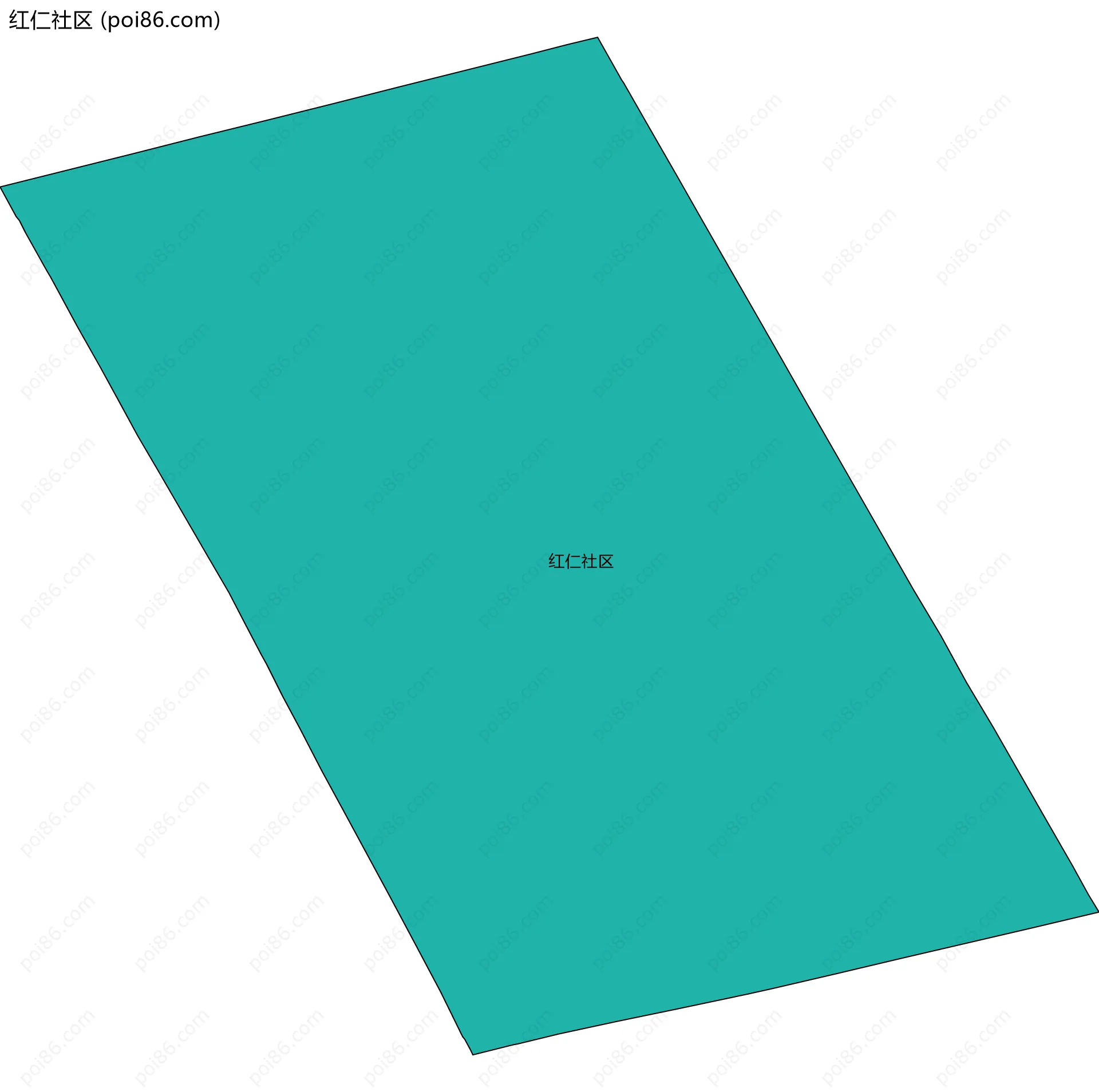 红仁社区边界地图