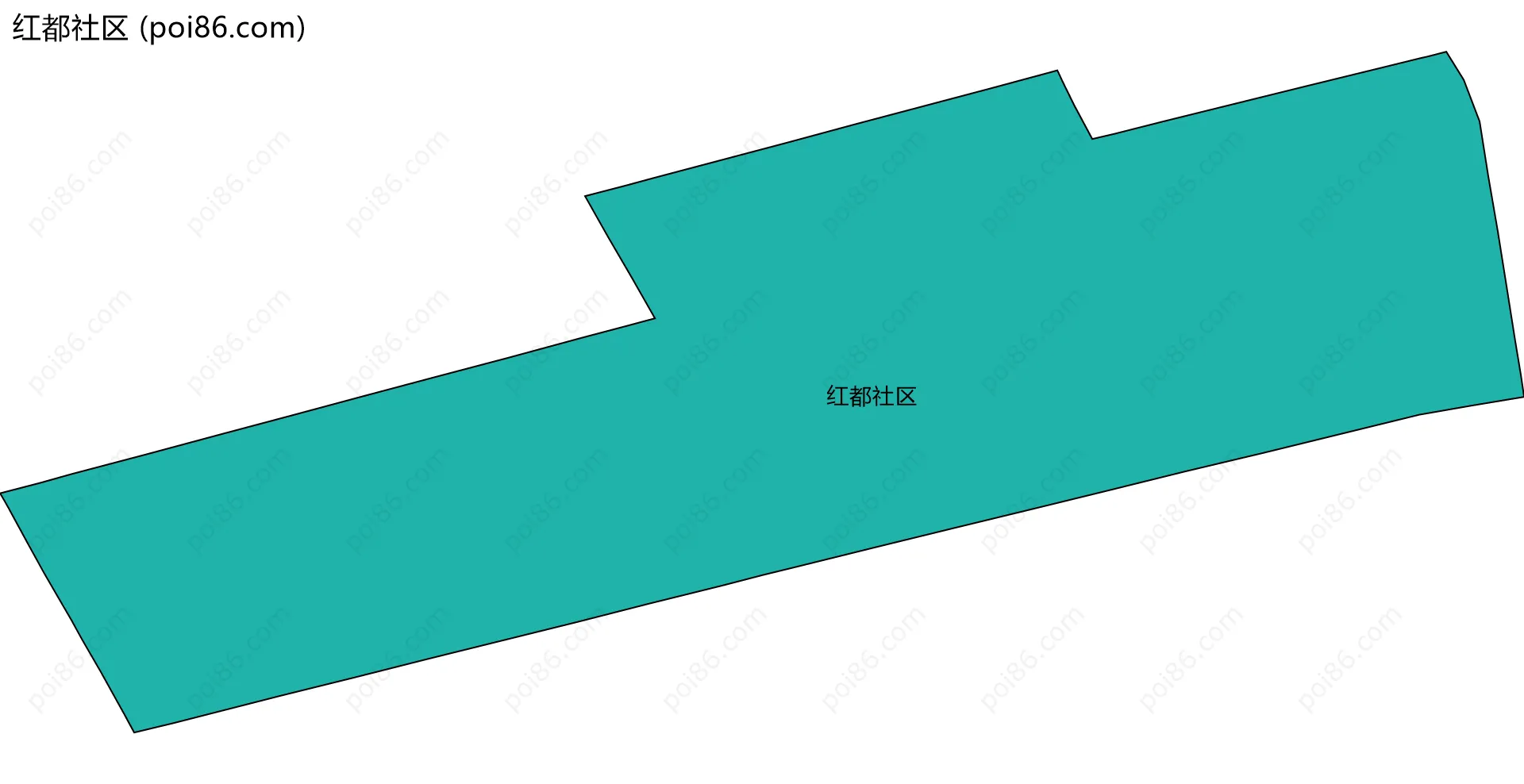 红都社区边界地图