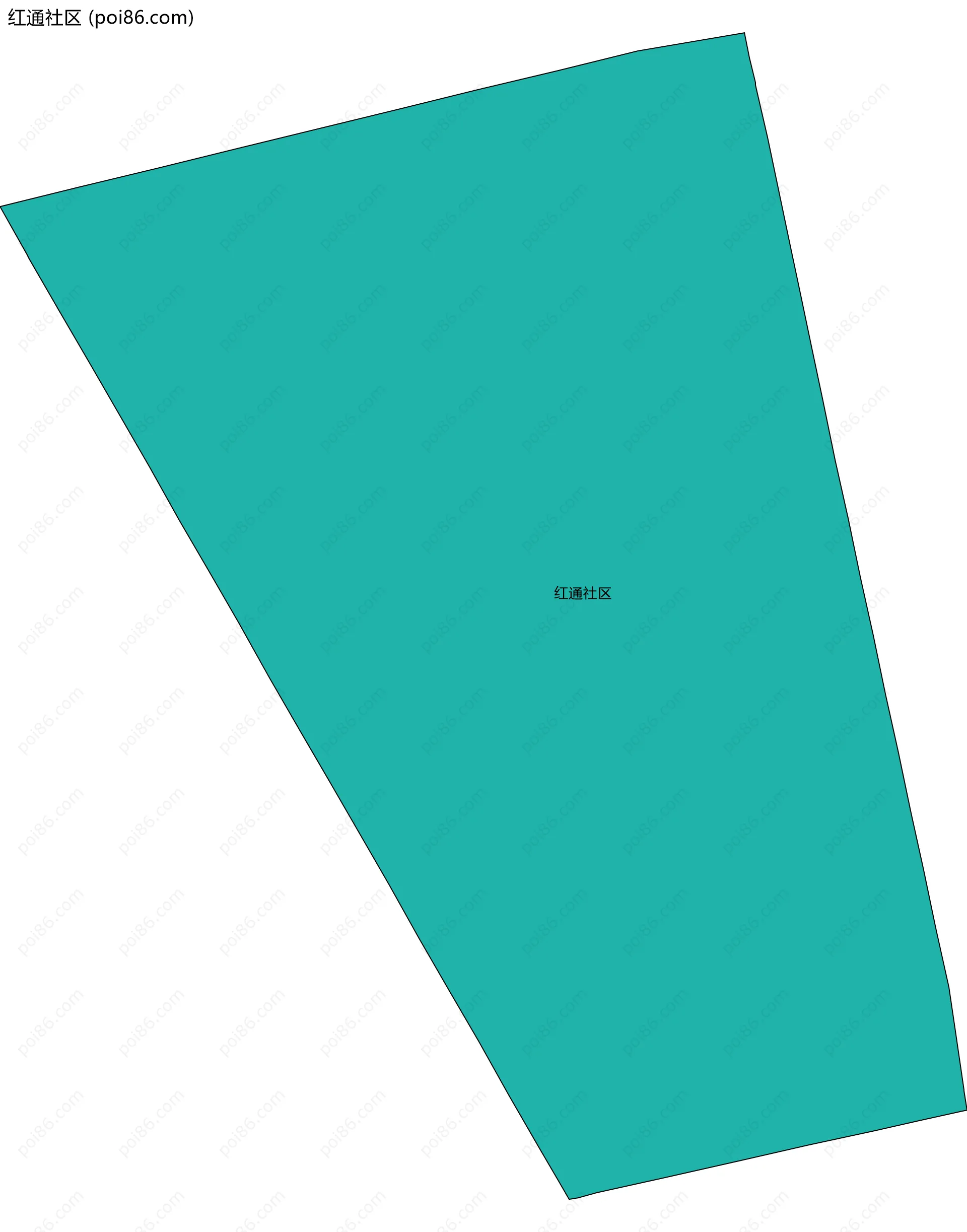 红通社区边界地图