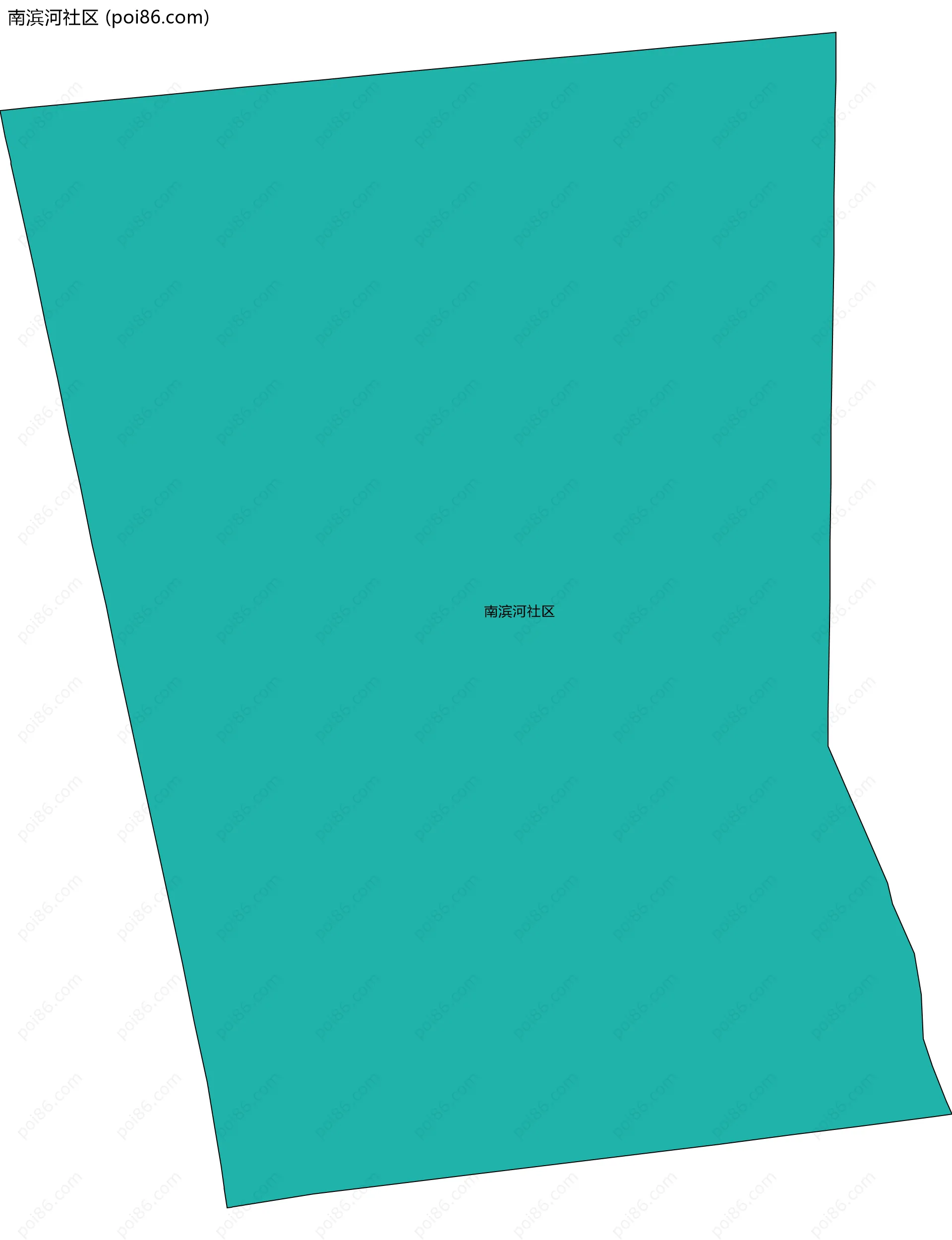 南滨河社区边界地图