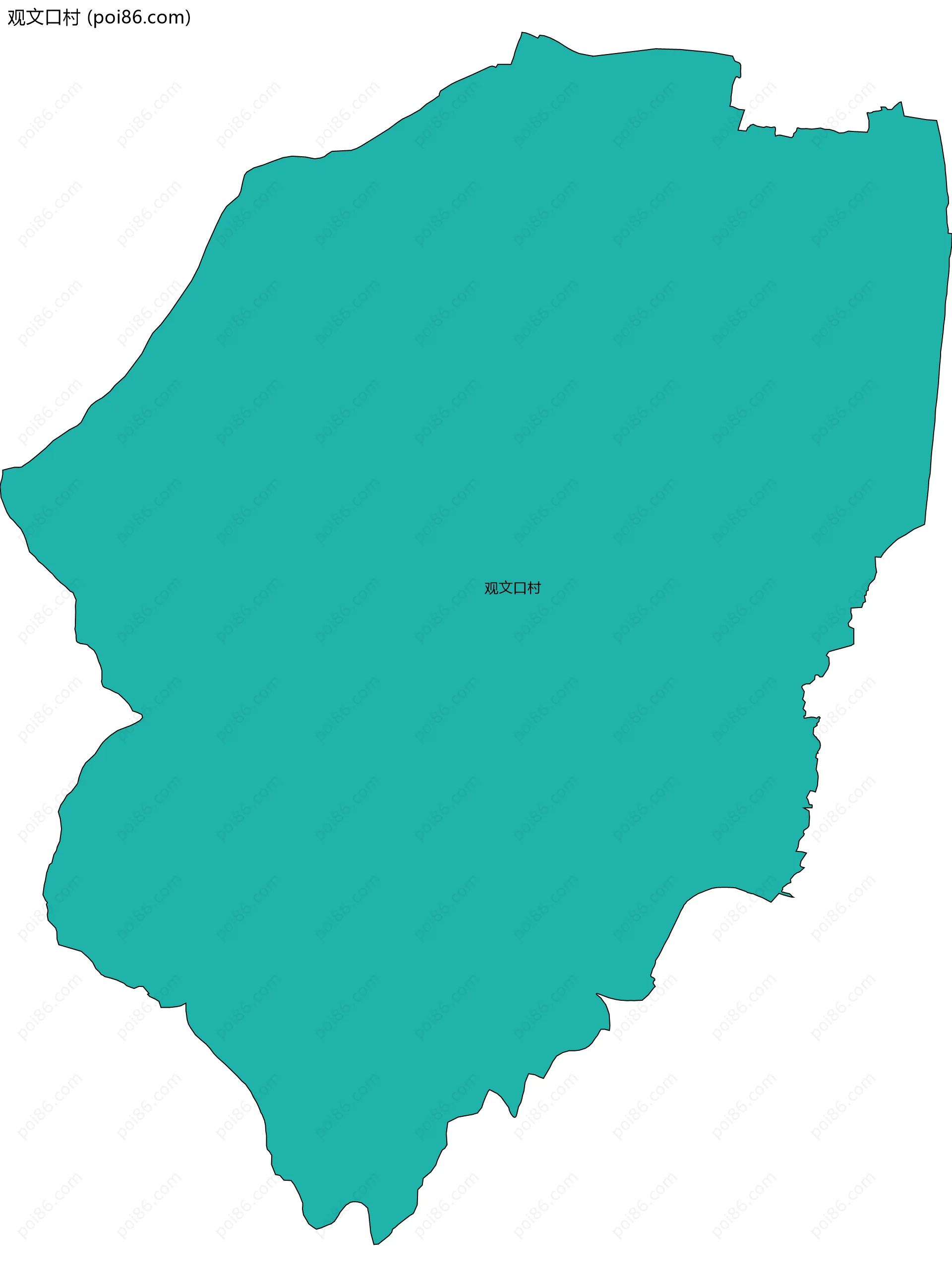 观文口村边界地图