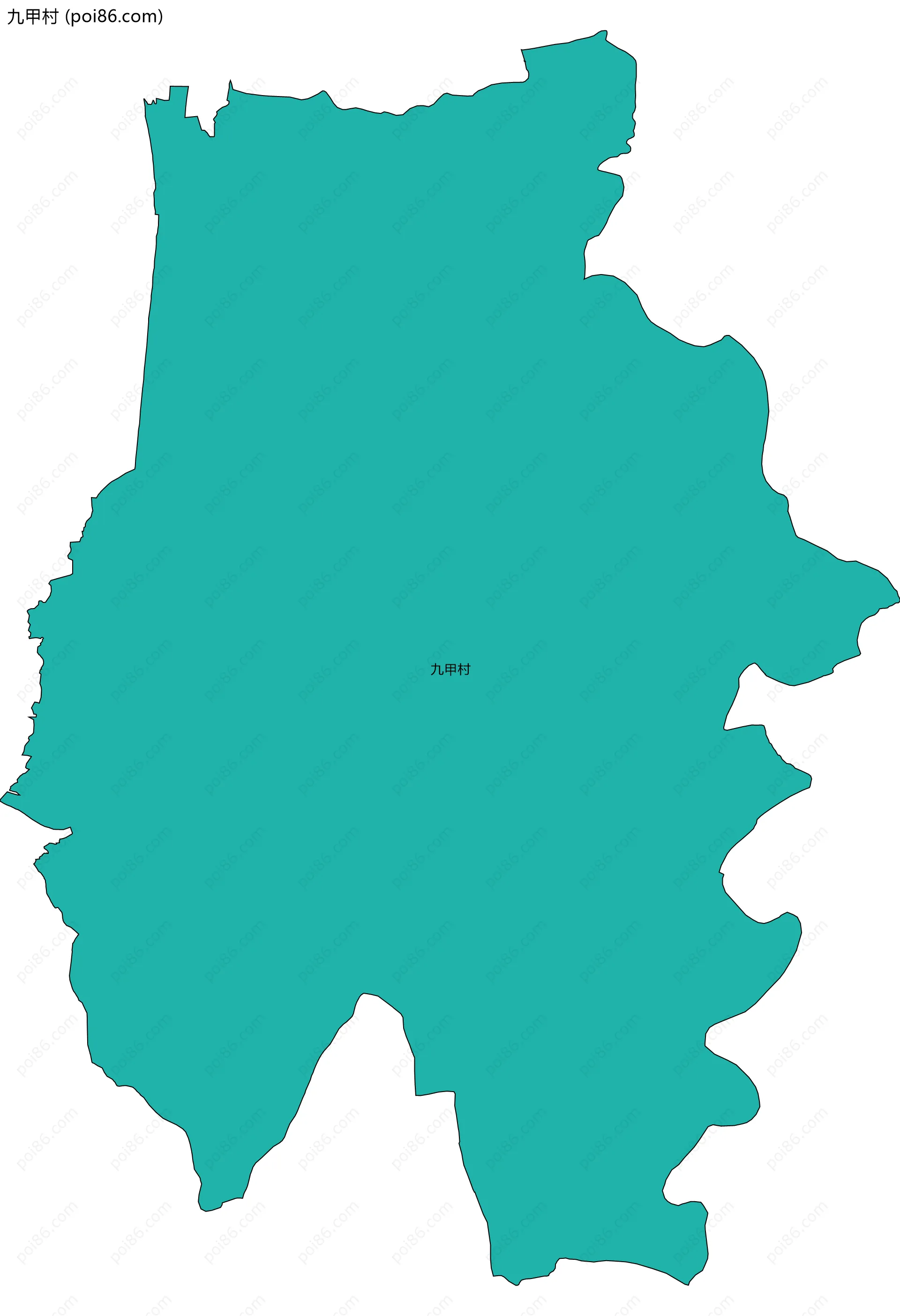 九甲村边界地图