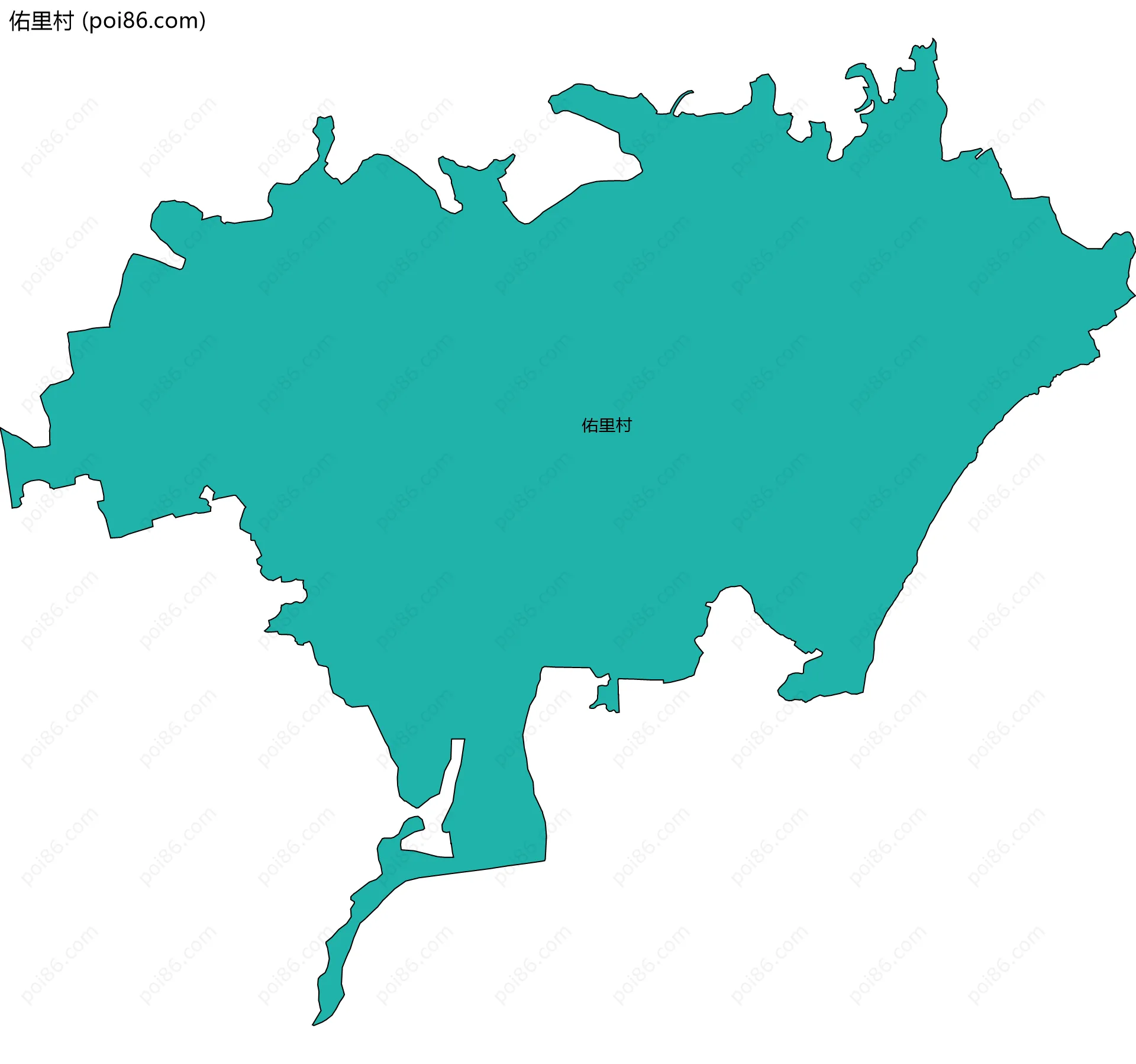 佑里村边界地图