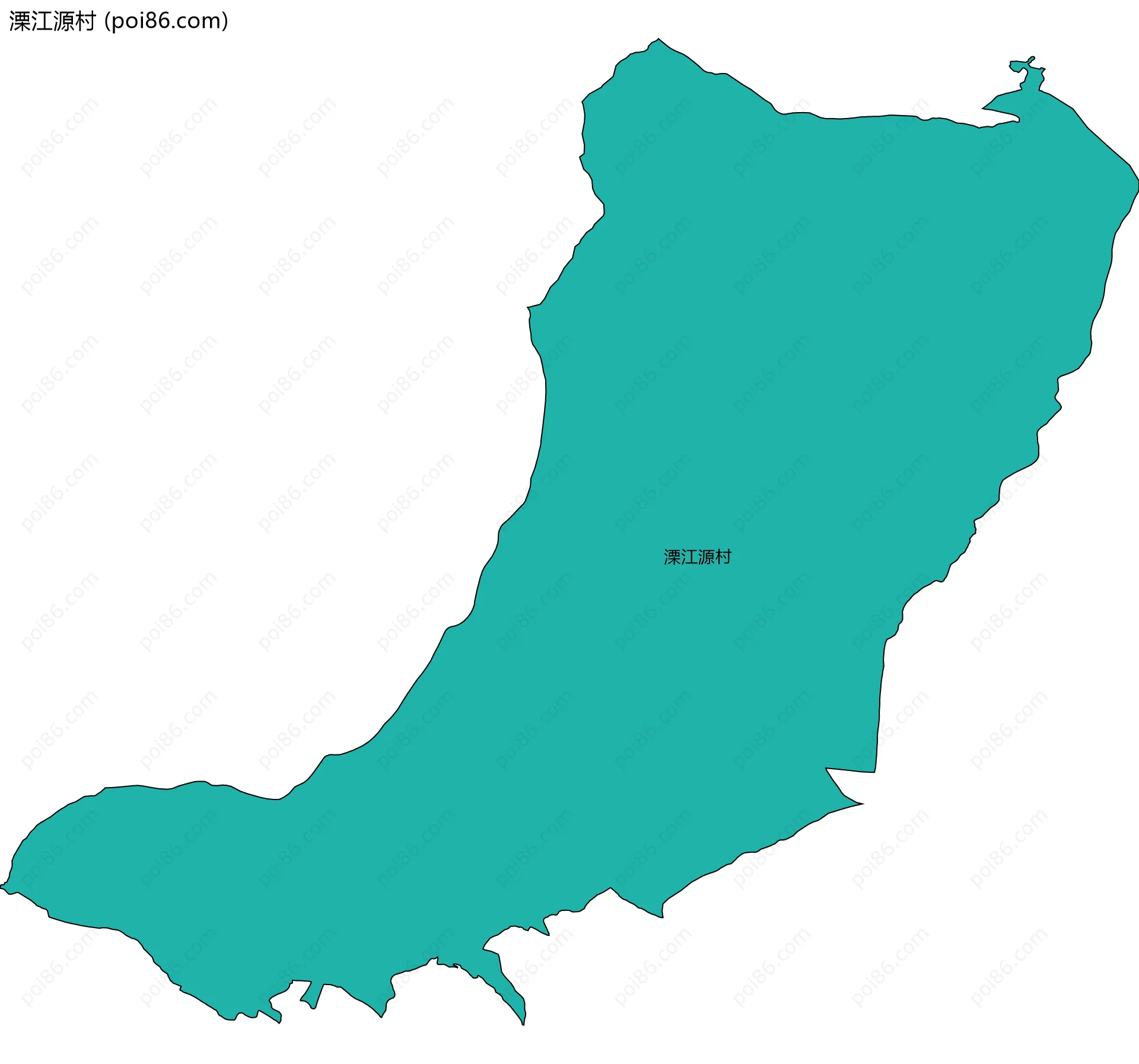 溧江源村边界地图