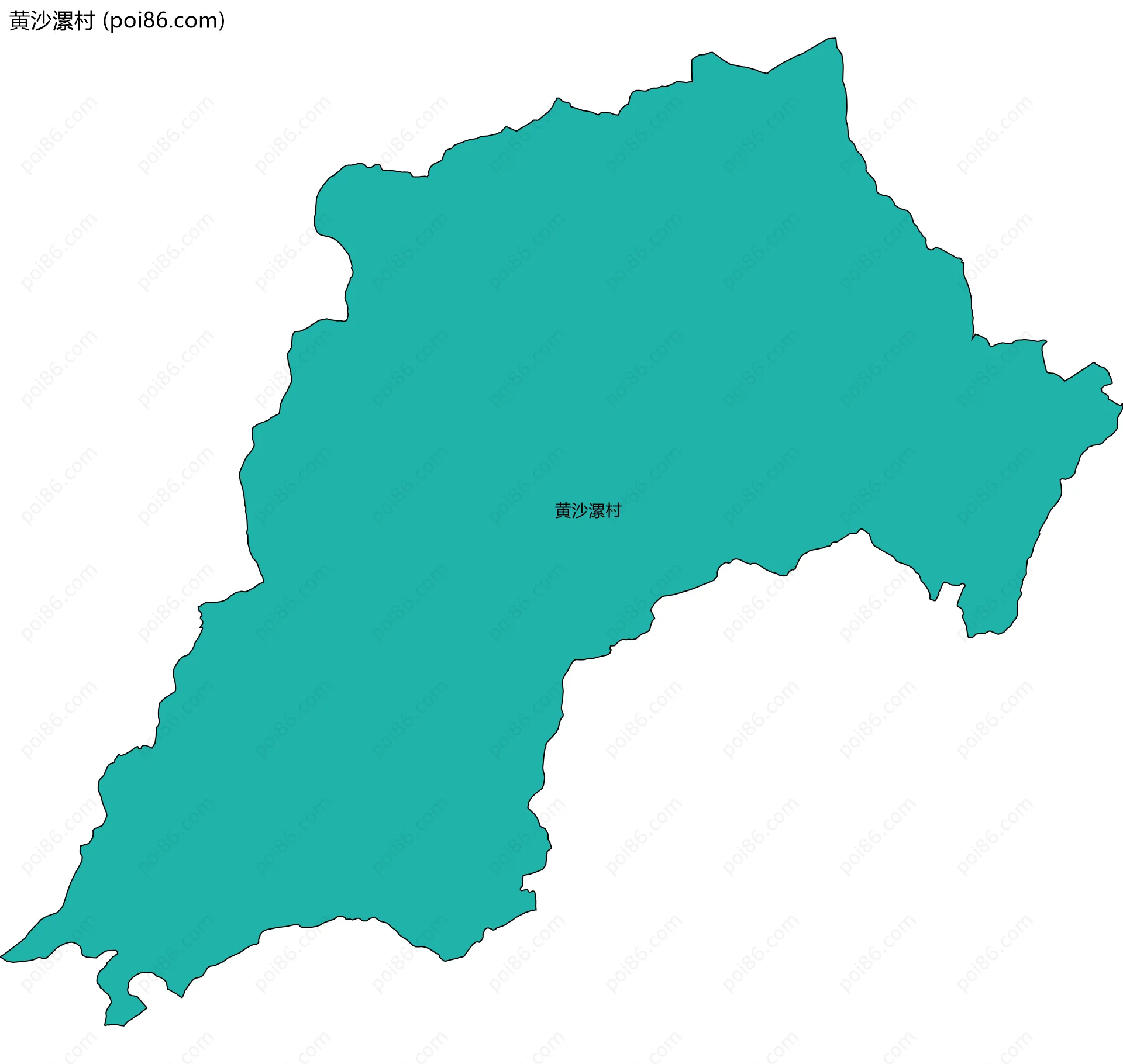 黄沙漯村边界地图