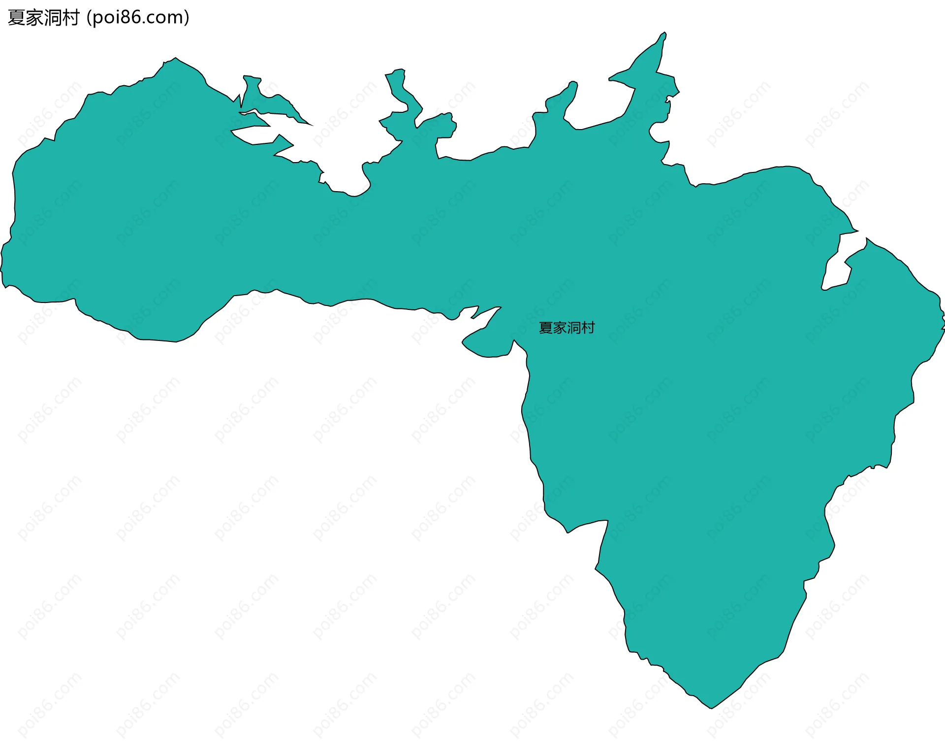 夏家洞村边界地图