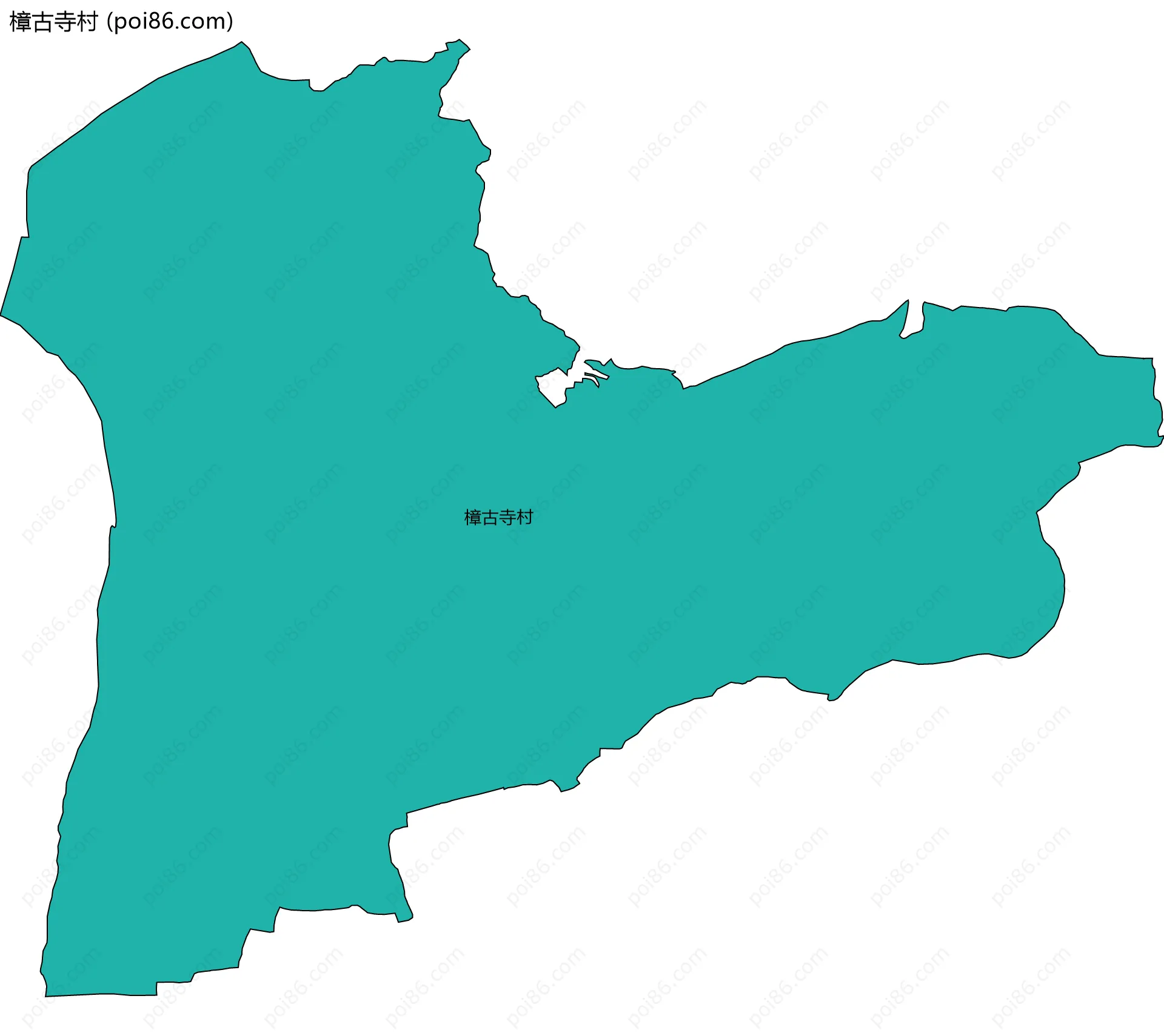 樟古寺村边界地图