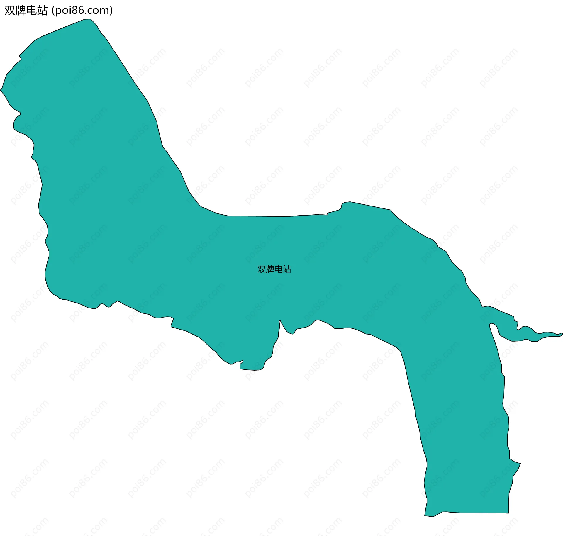 双牌电站边界地图
