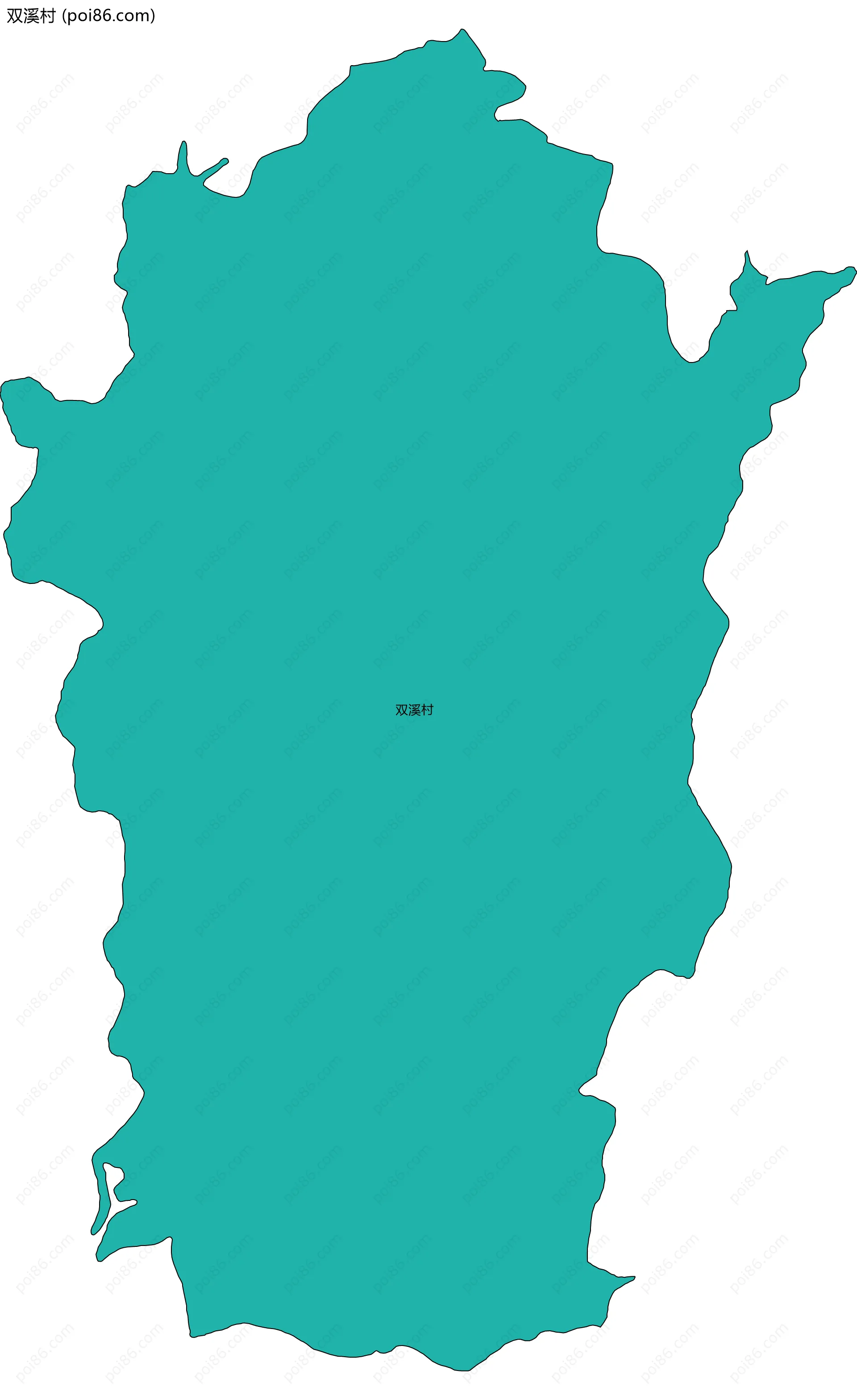 双溪村边界地图