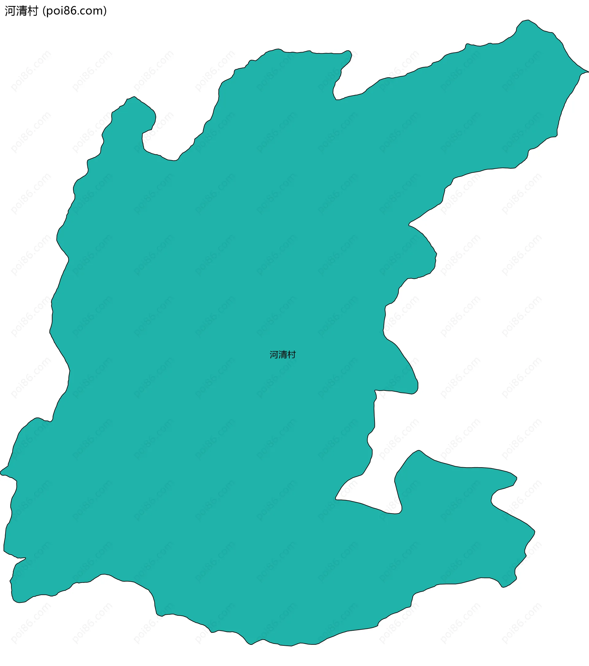 河清村边界地图