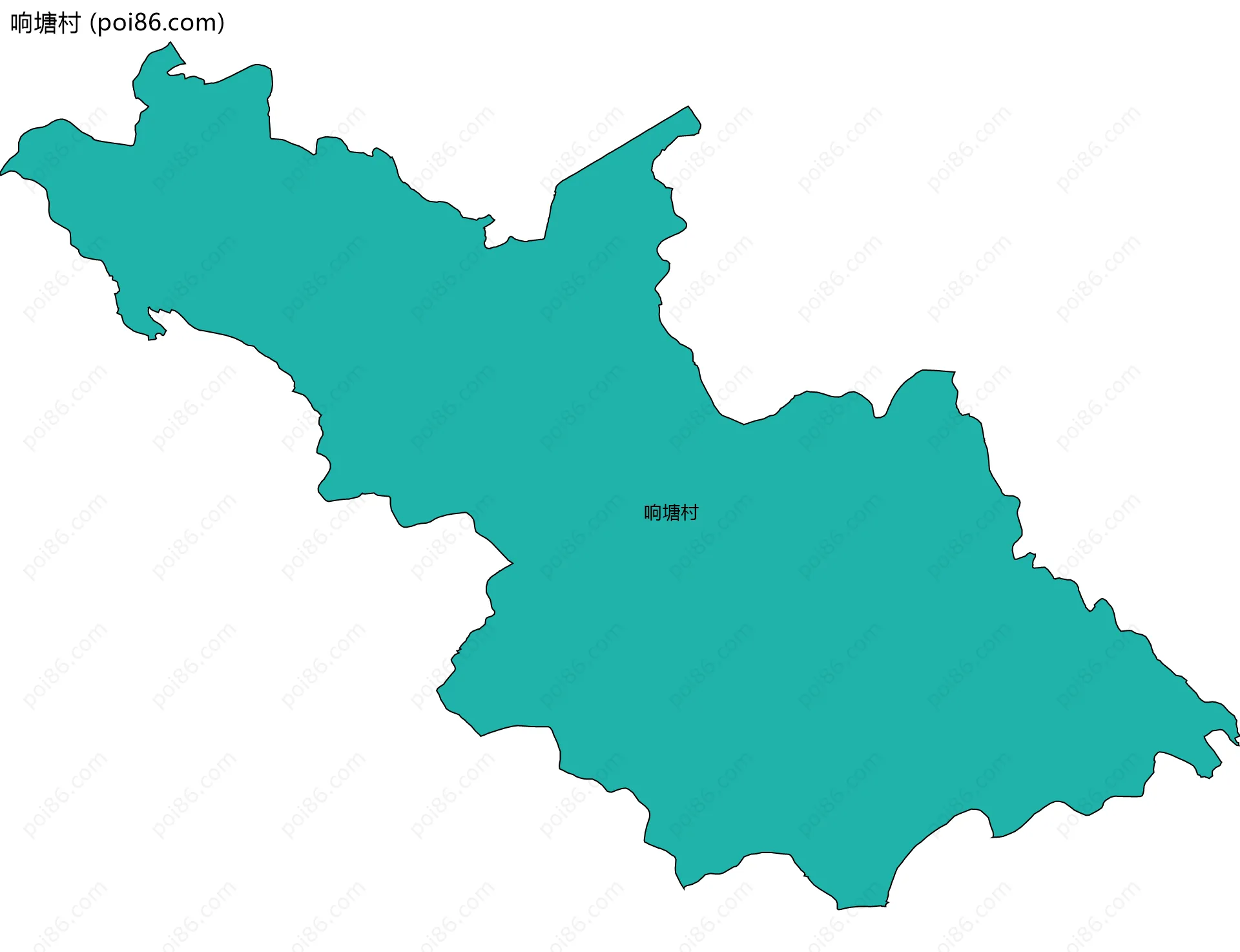 响塘村边界地图