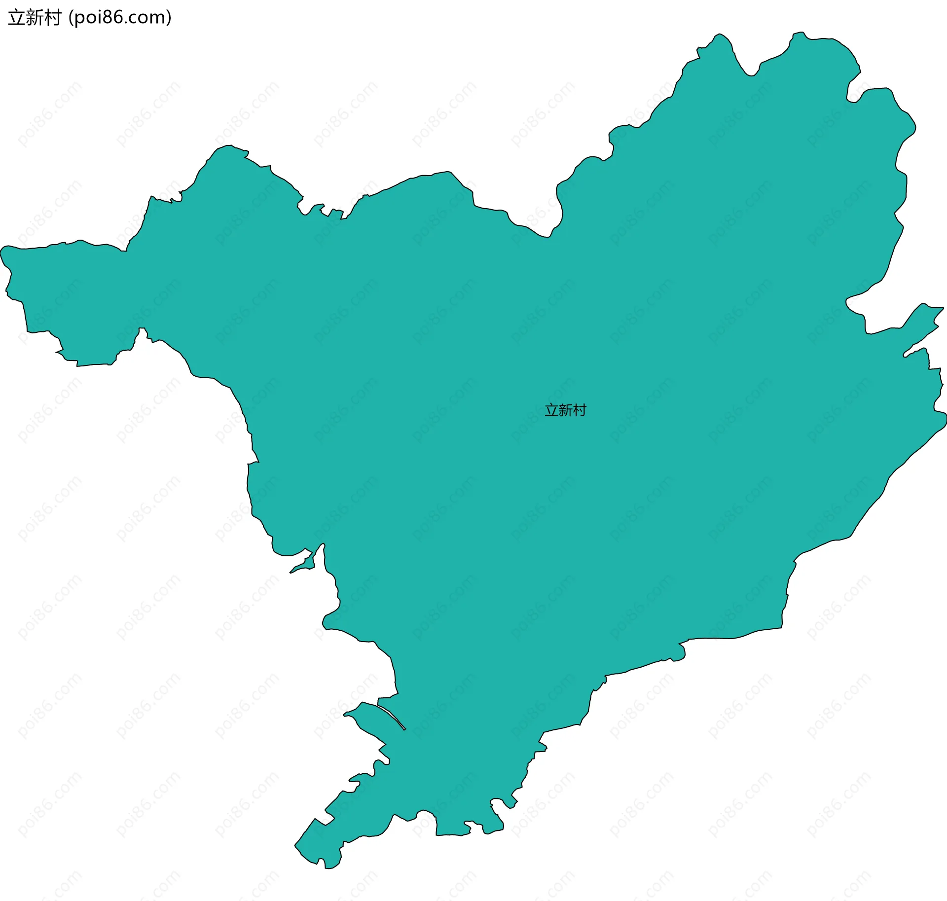 立新村边界地图