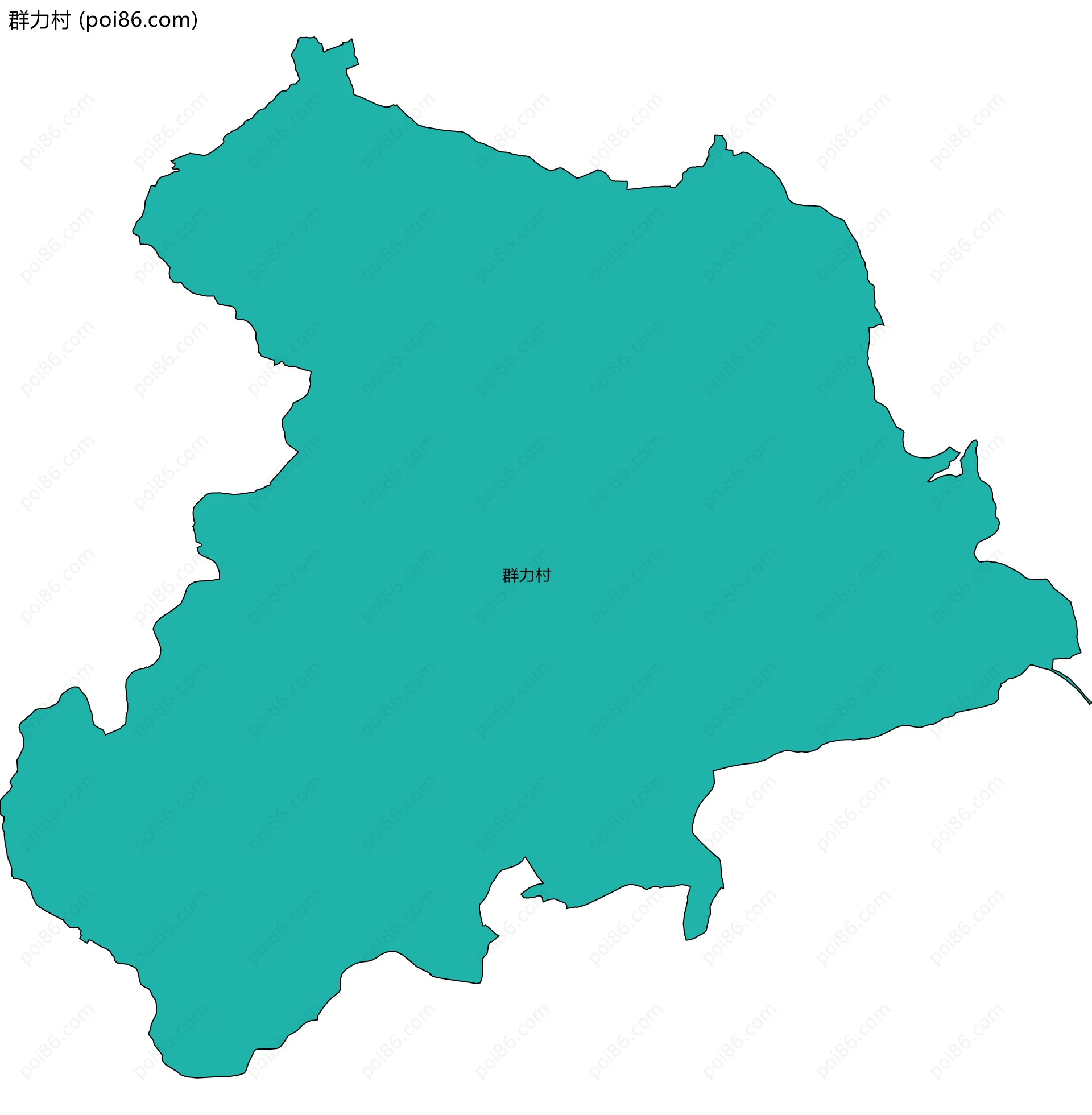 群力村边界地图