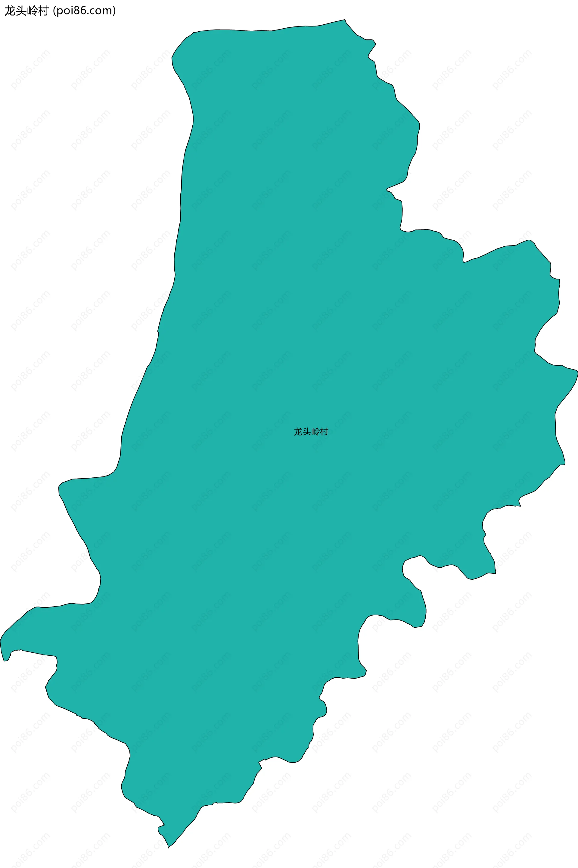 龙头岭村边界地图