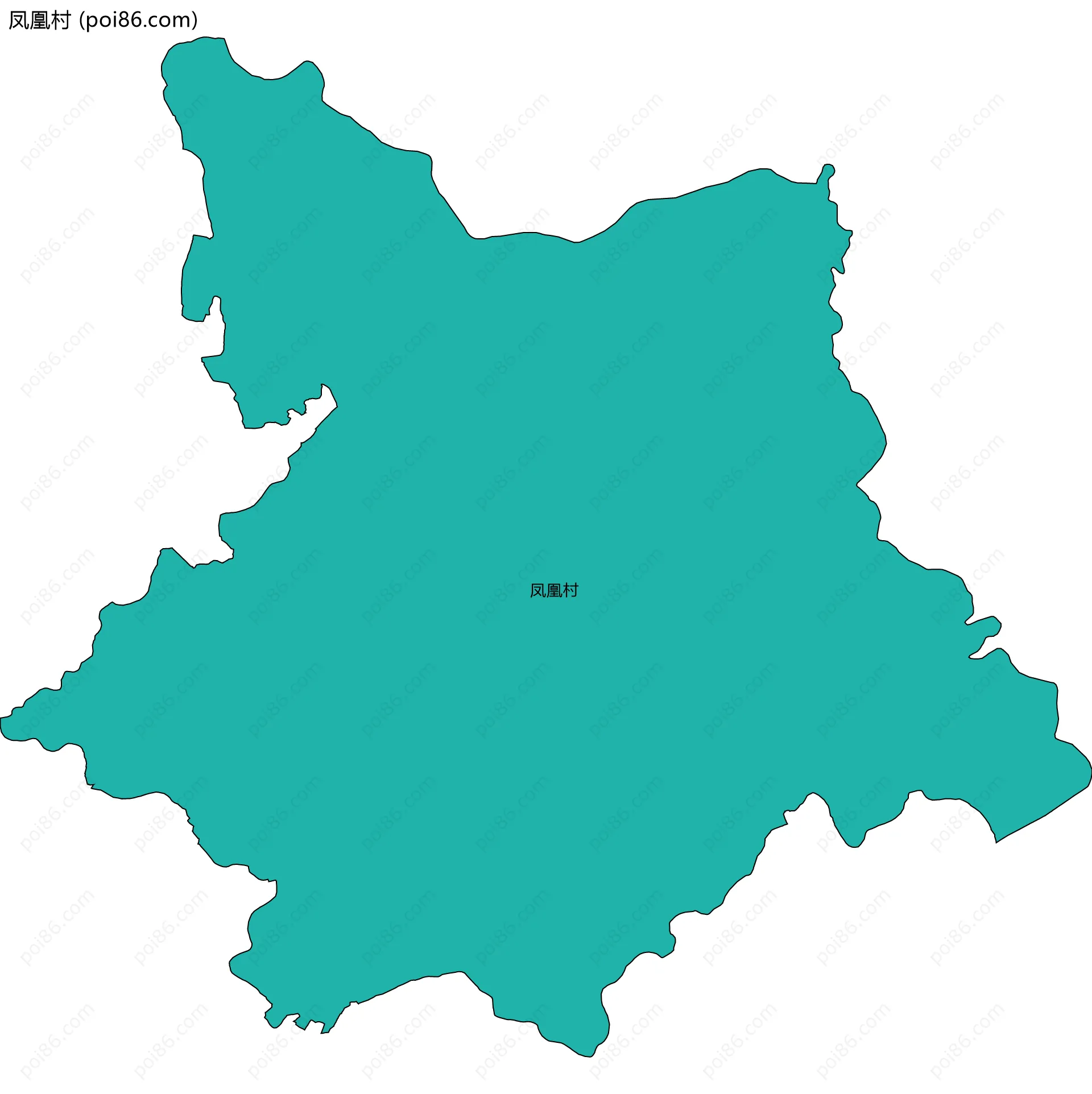 凤凰村边界地图