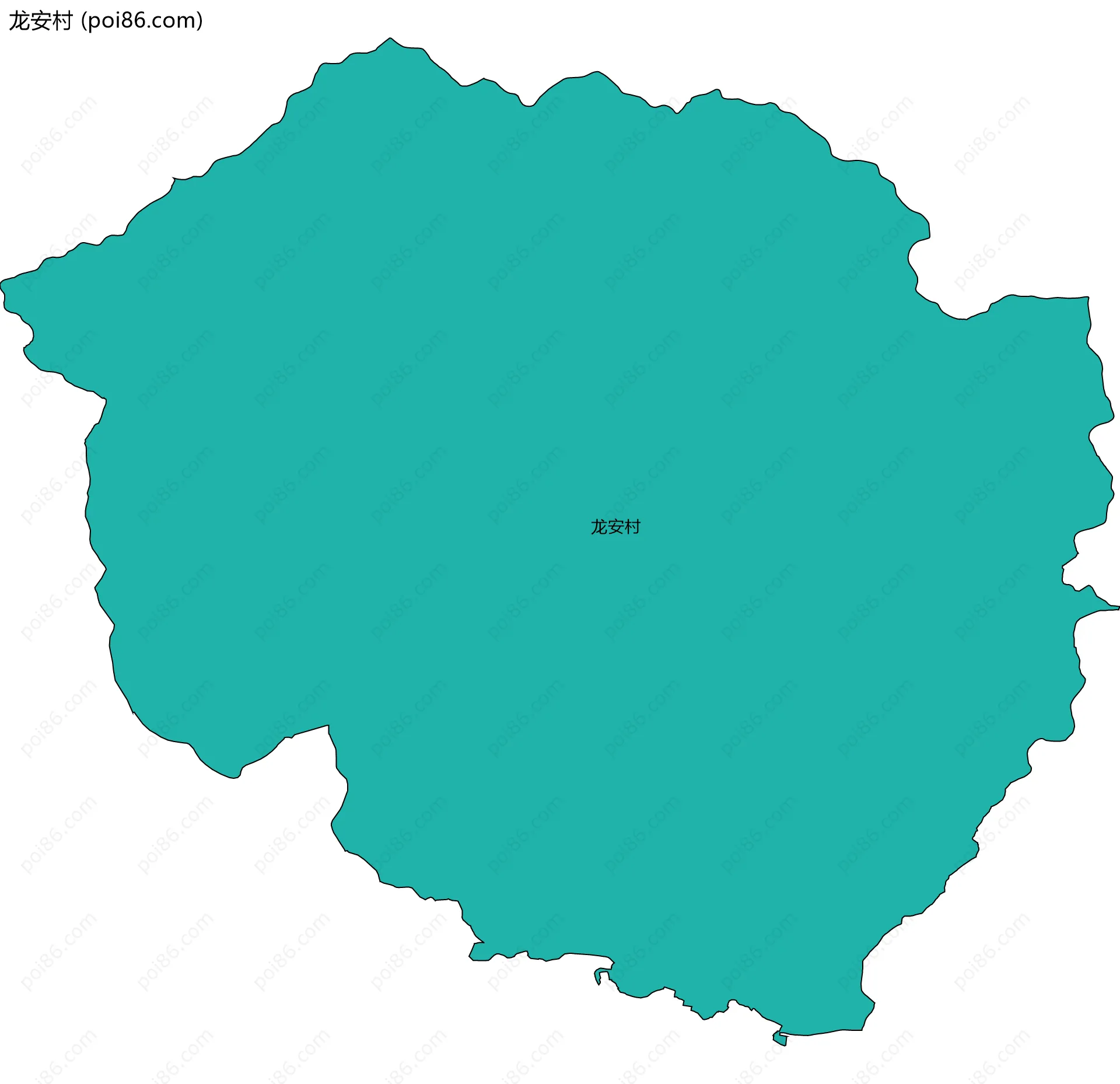 龙安村边界地图