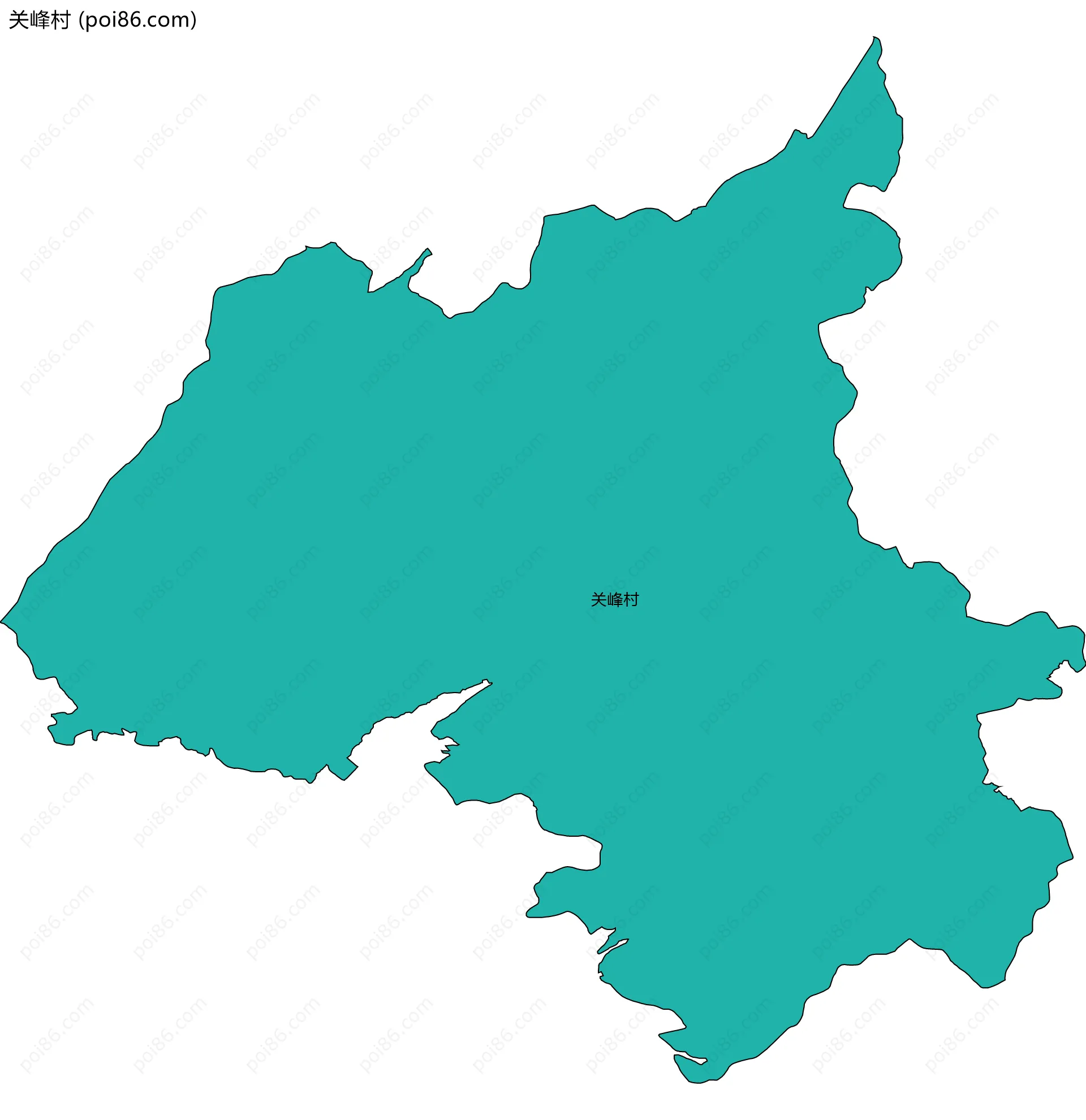 关峰村边界地图